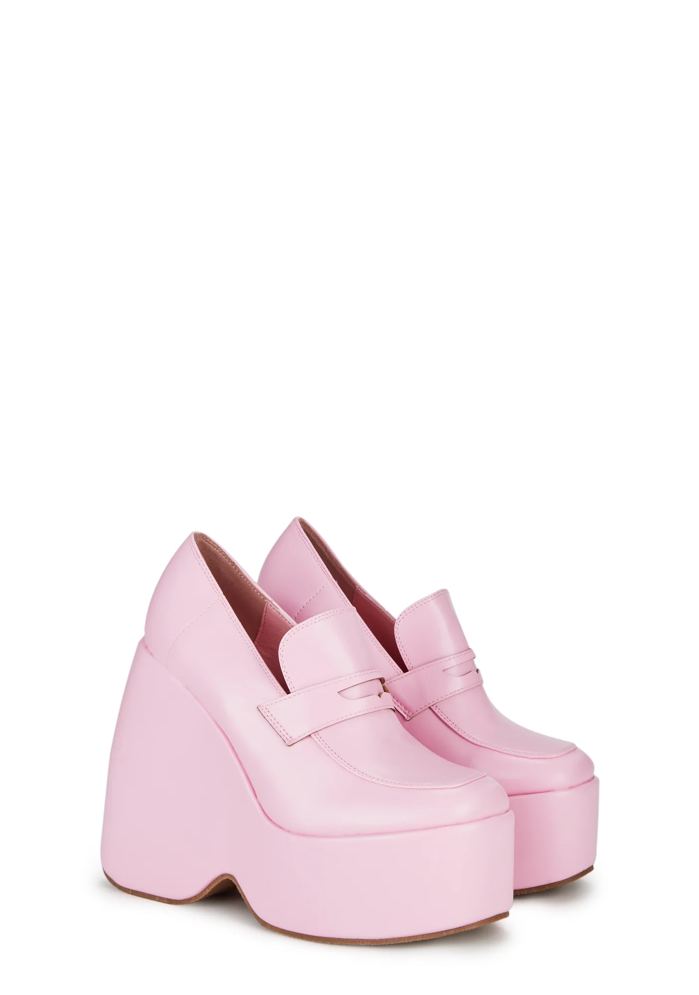 First Love Wedge Loafers- Pink - Image 3
