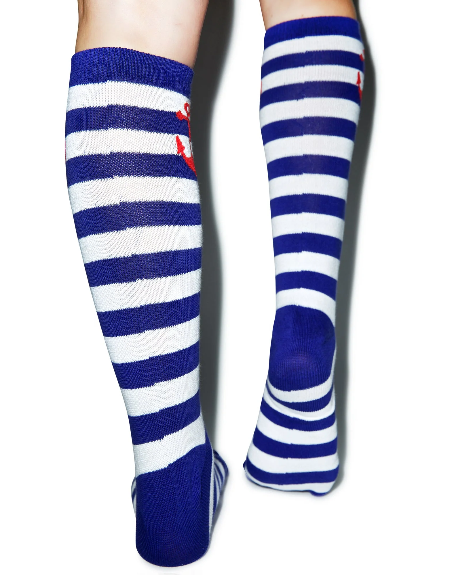 Anchor Stripe Socks - Light Blue - Image 10