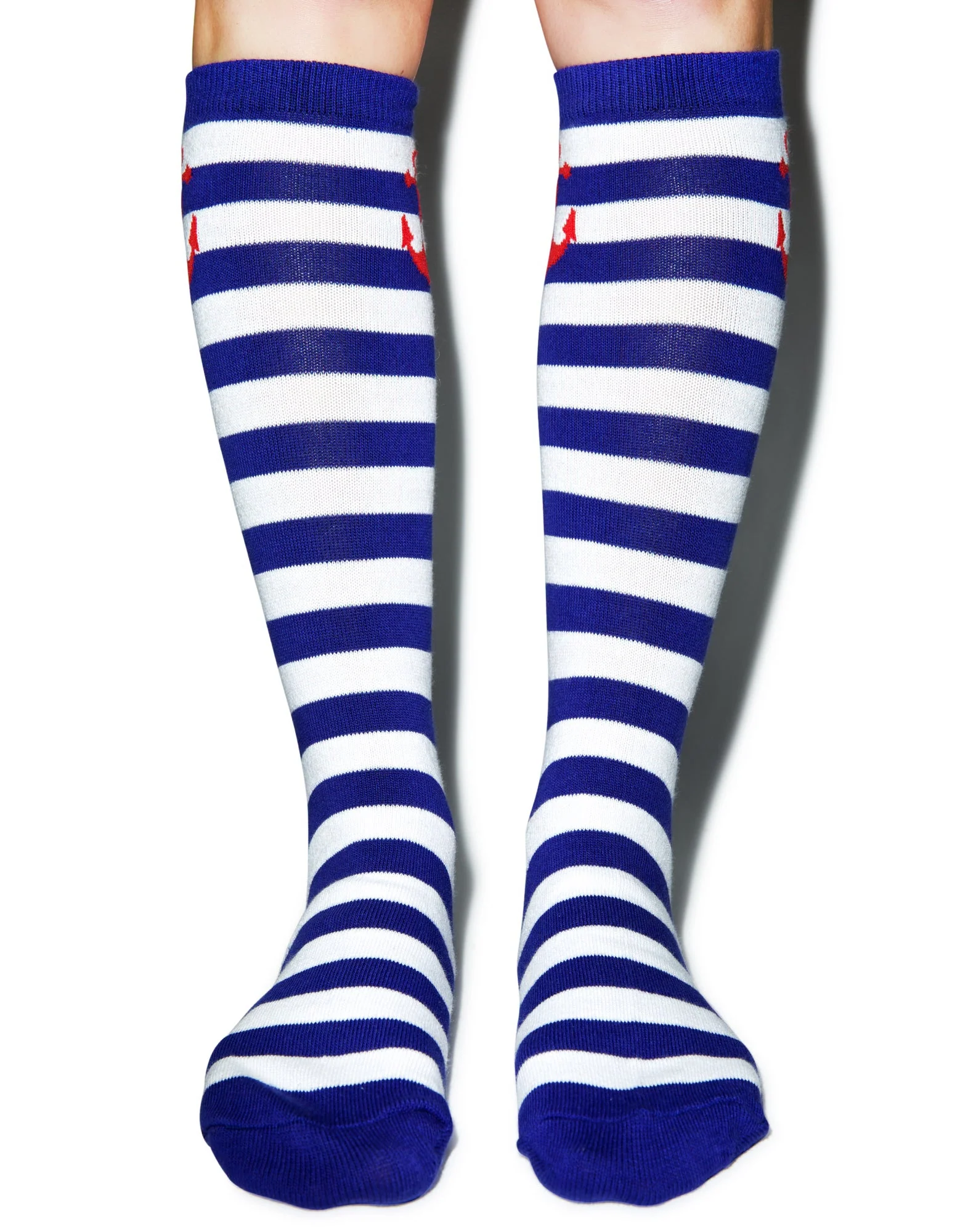Anchor Stripe Socks - Light Blue - Image 9