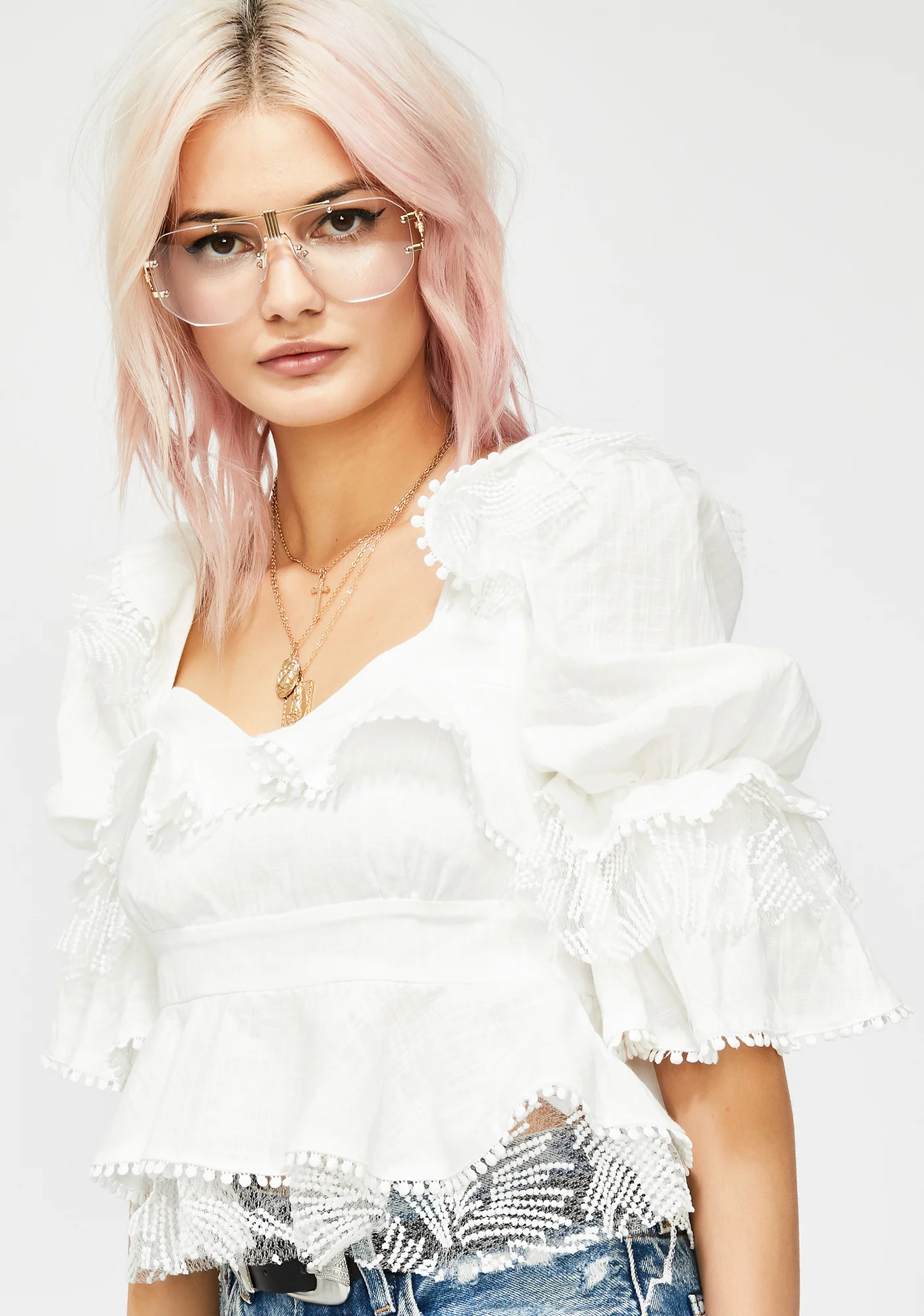 Angel Soul Ruffled Blouse - Image 2