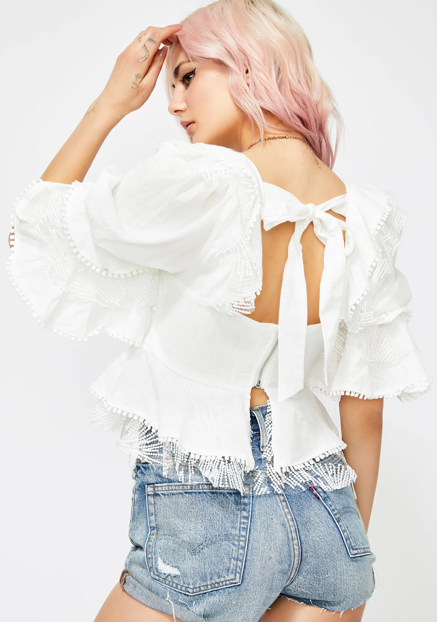Angel Soul Ruffled Blouse - Image 4