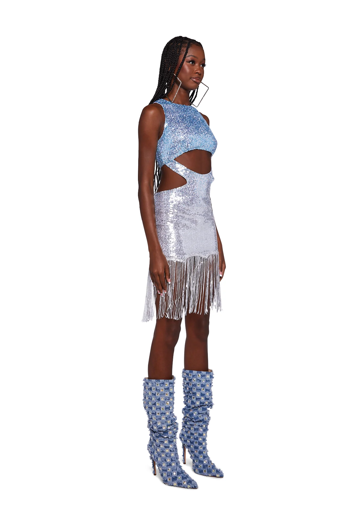 Annabelle Cut-Out Sequin Dress - Image 3