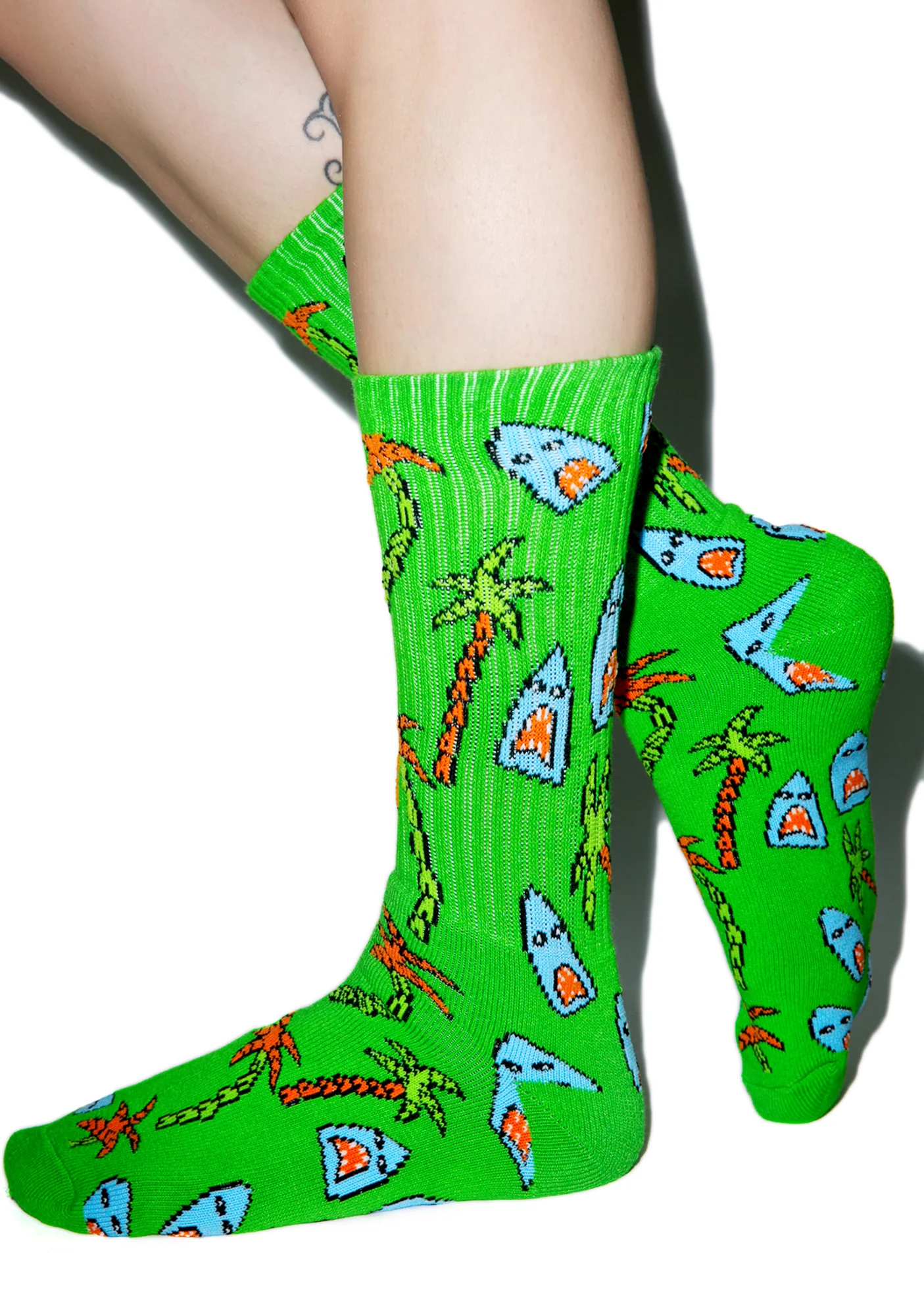 Anne Freeman Shark Attack Crew Socks - Image 2