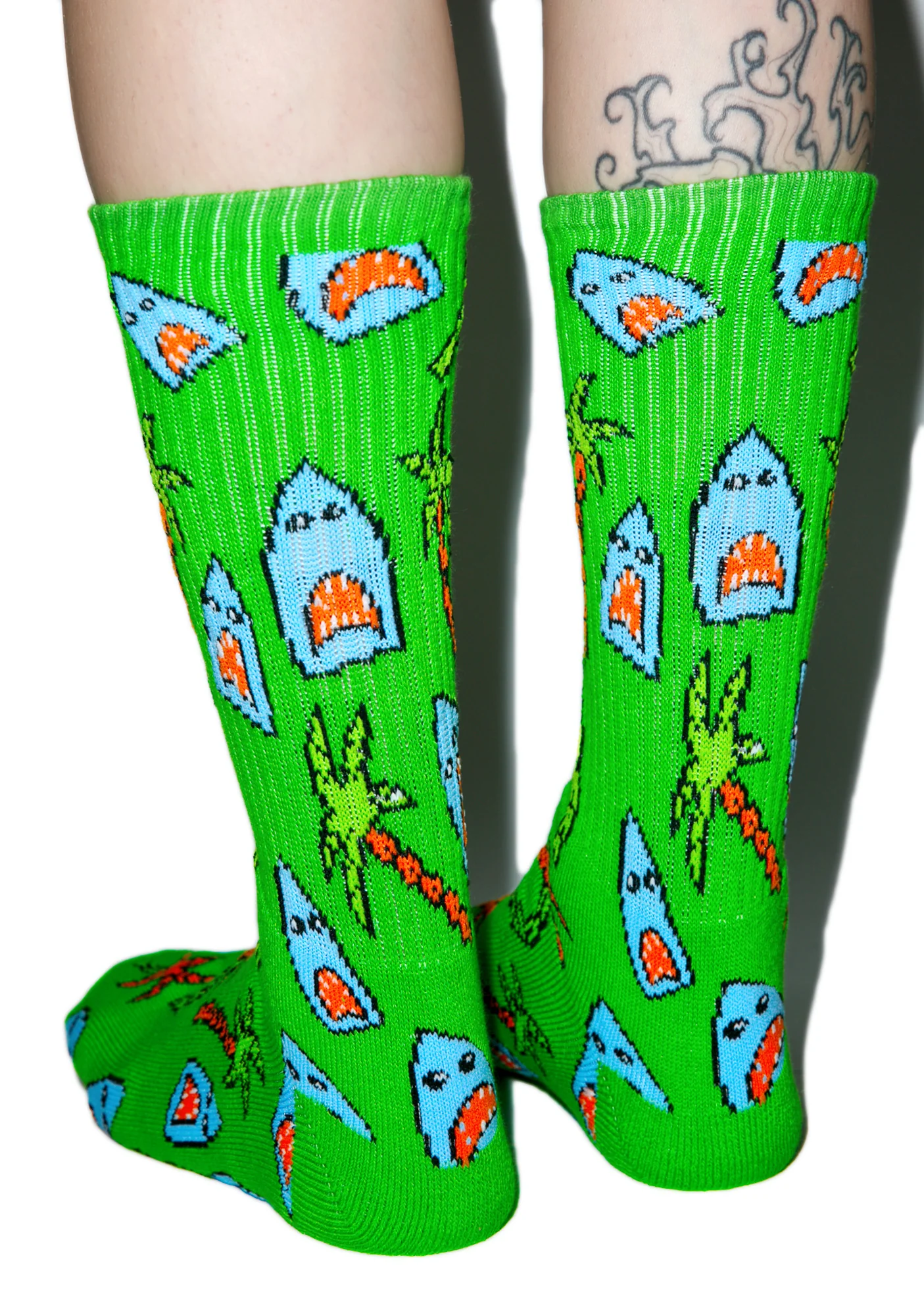 Anne Freeman Shark Attack Crew Socks - Image 5