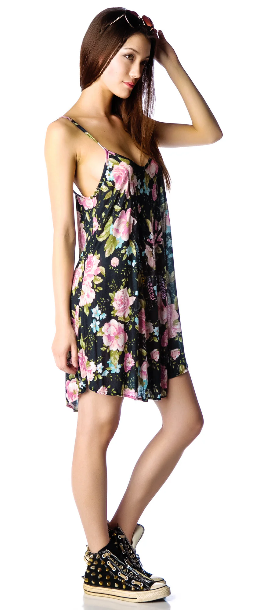 Antler Feathers Slip Dress - Off White - Image 10