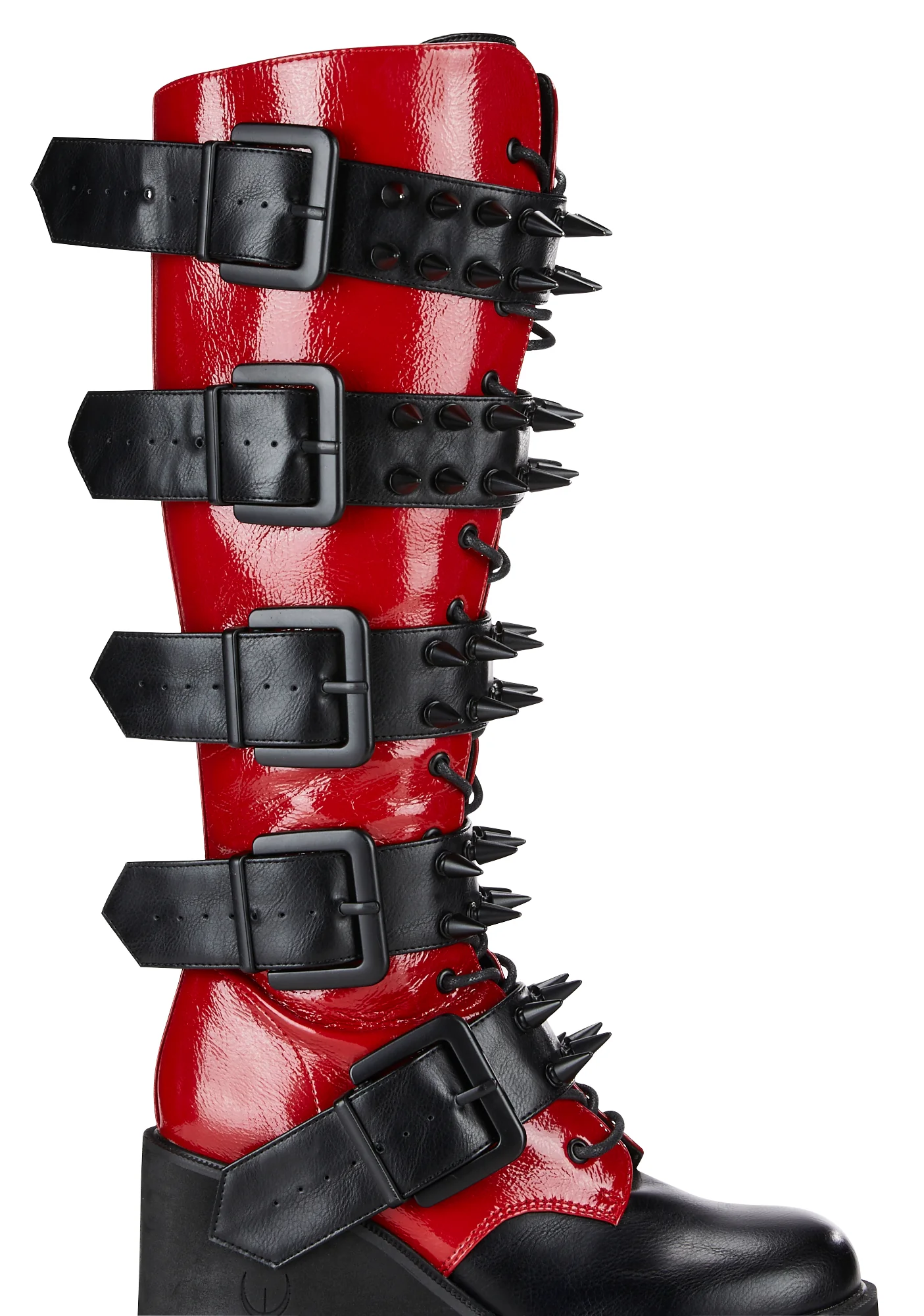 Appetite For Destruction Platform Boots - Red - Image 2