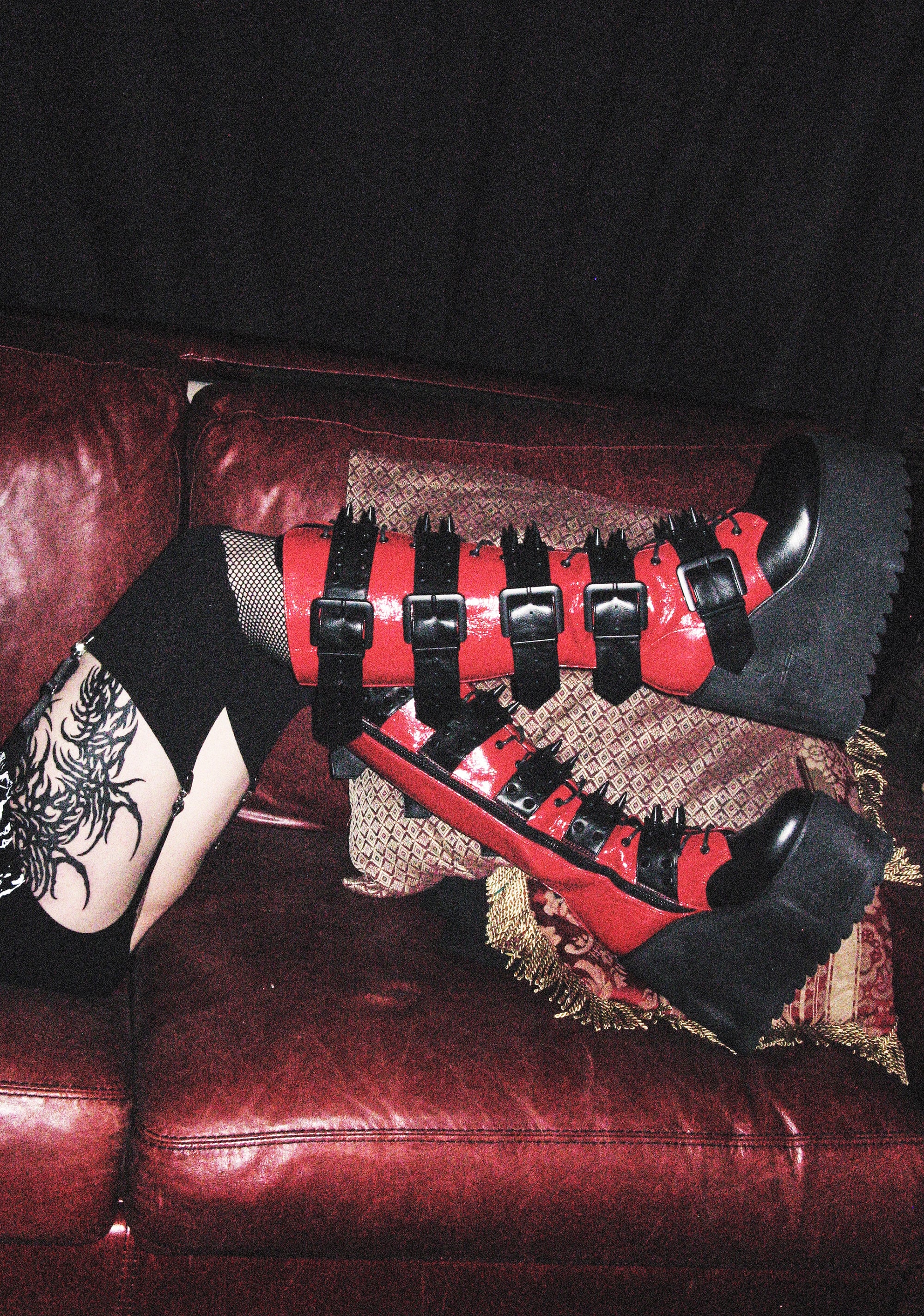 Appetite For Destruction Platform Boots - Red - Image 5
