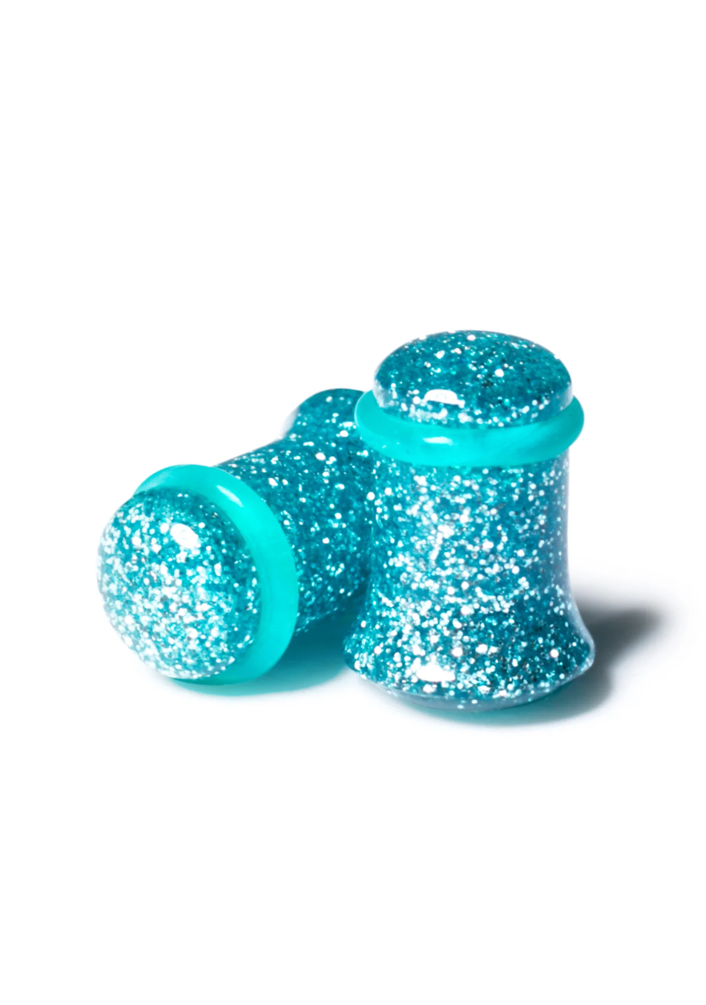 Aqua Dreams Gauged Glitter Plugs - Image 14