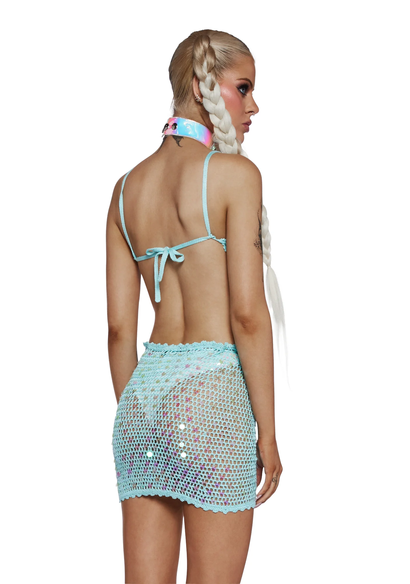 Aquatic Aura Crochet Bra Top - Image 4