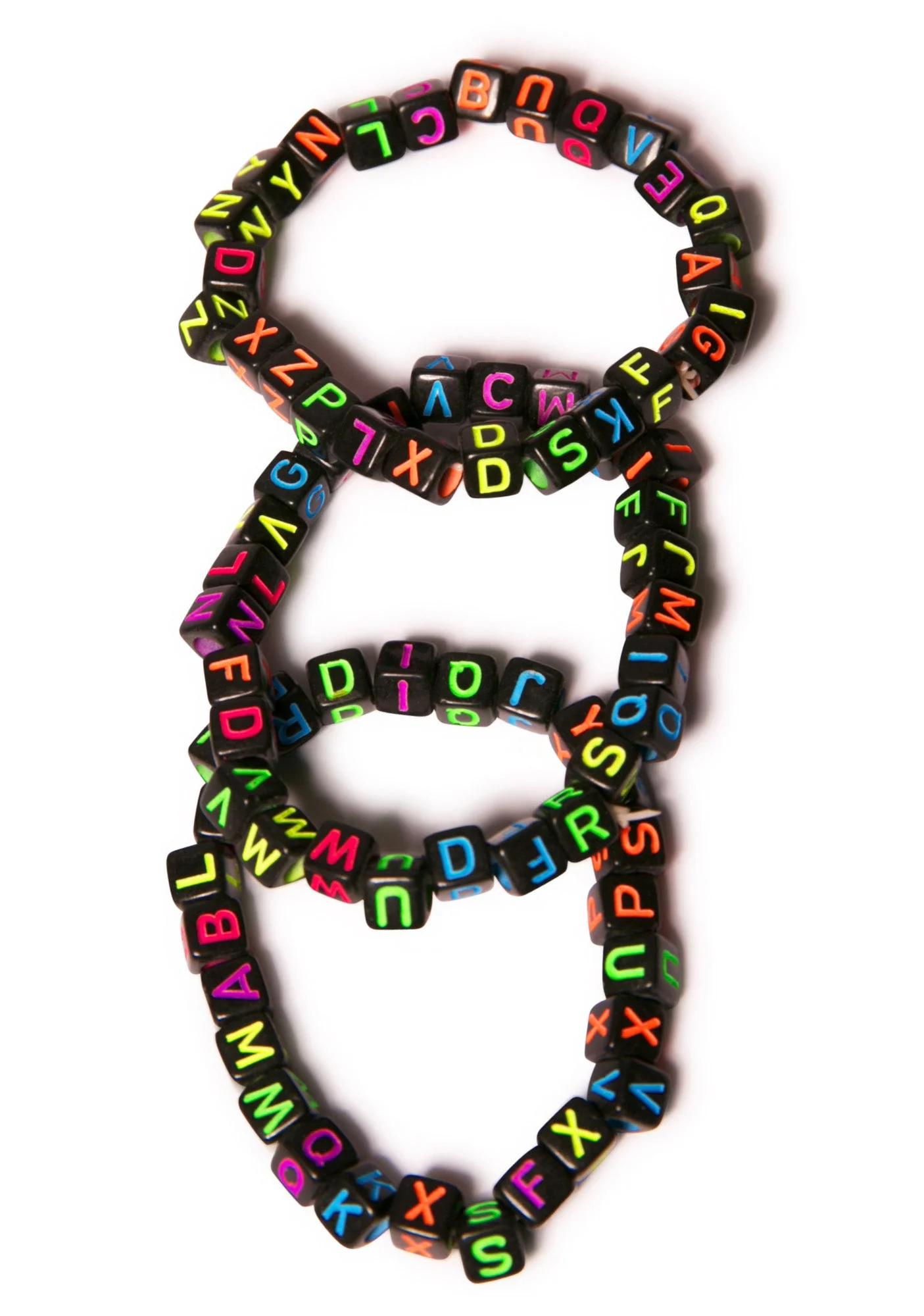 Around Da Block Beaded Bracelets - Black - Image 3