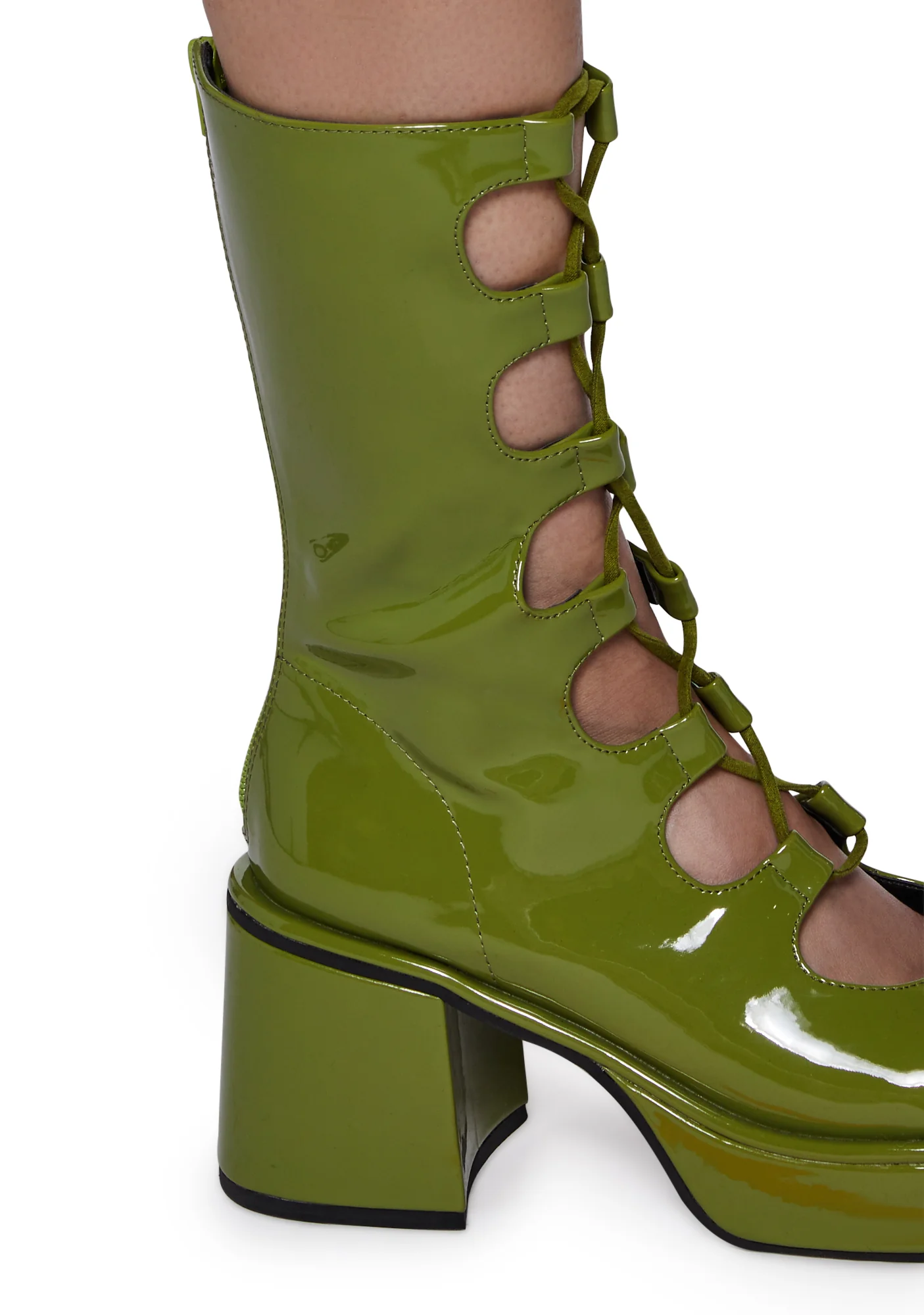 Art Nouveau Lace-Up Boots - Image 2