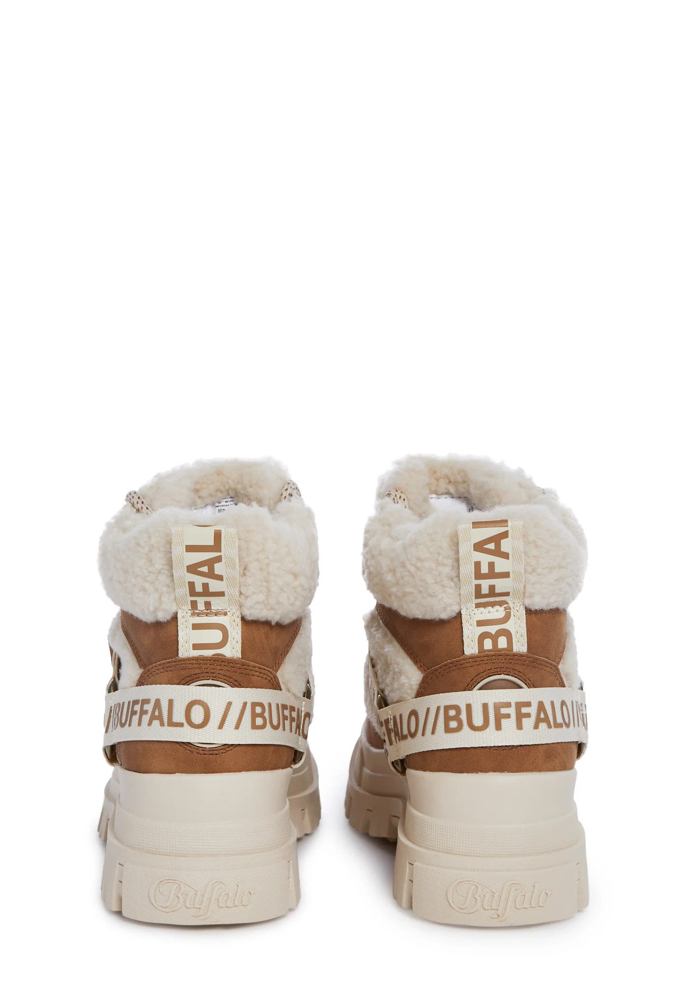Aspha Com Mid Warm Platform Sneakers - Brown - Image 4