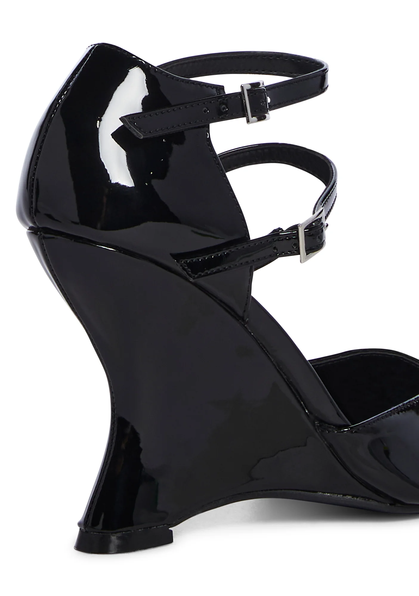 Aspiration Wedge Heels- Black - Image 2