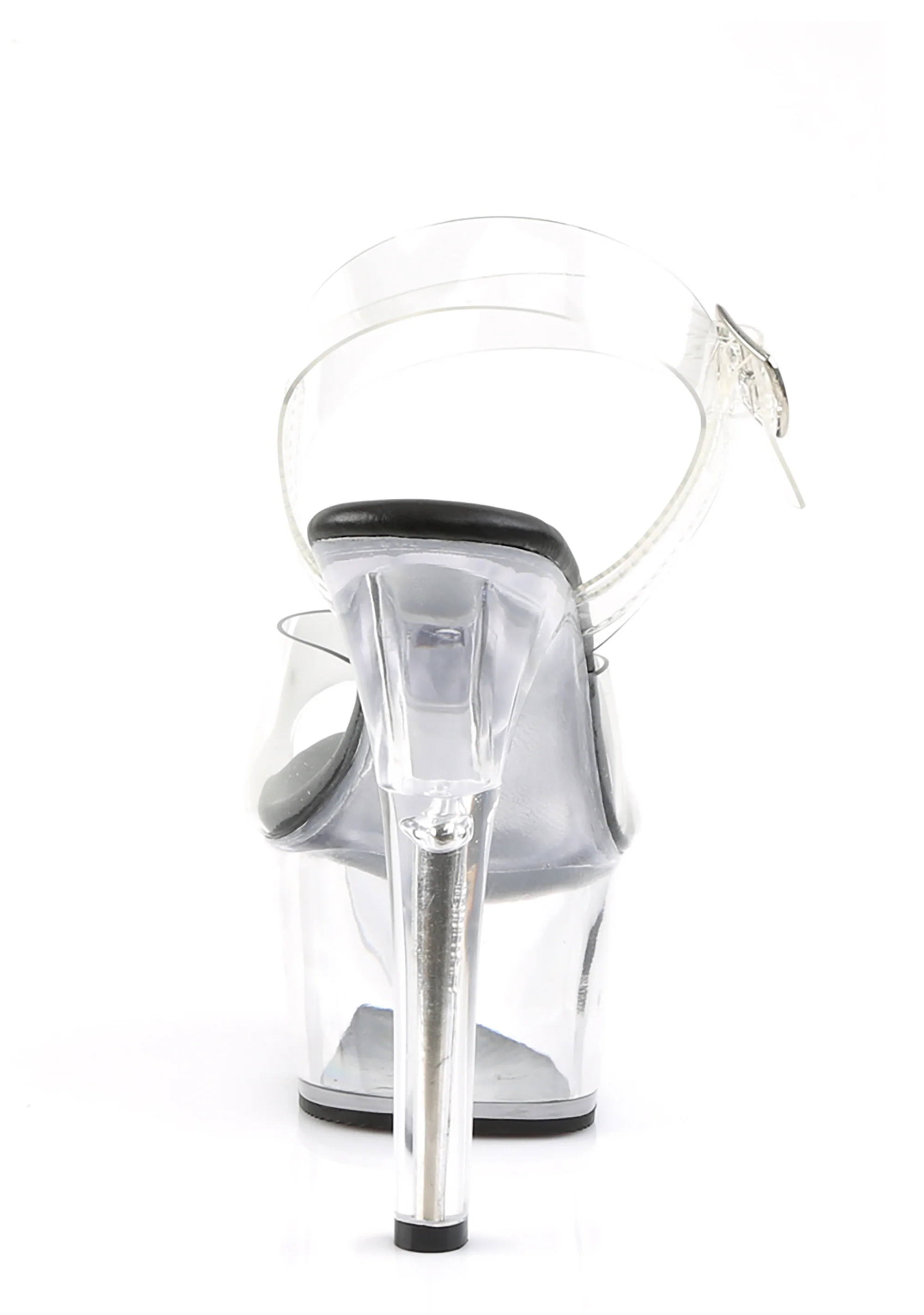 Aspire-608 Platform Ankle Strap Sandals-Clear - Image 4