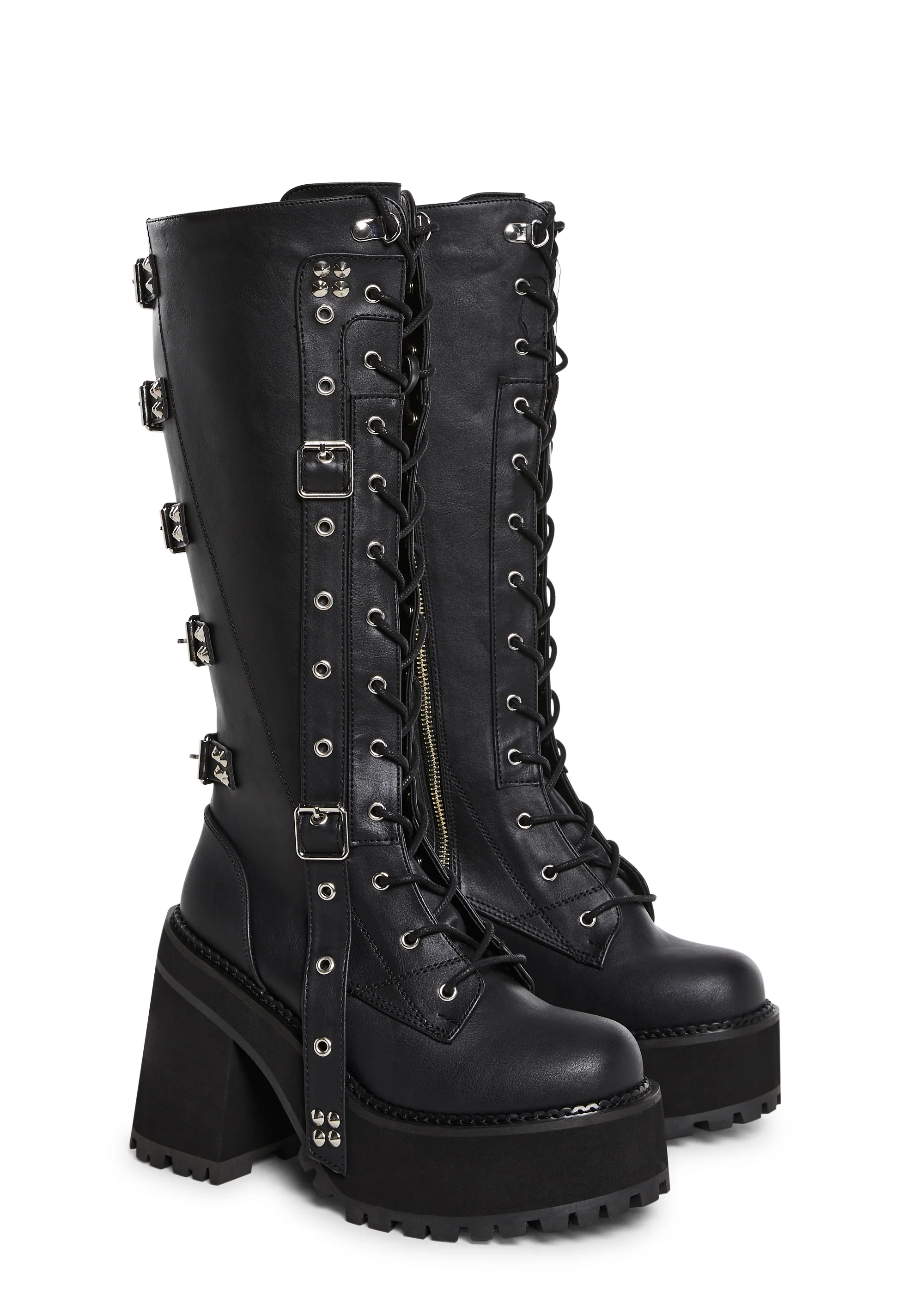 Assault-218 Platform Knee High Boots - Image 3