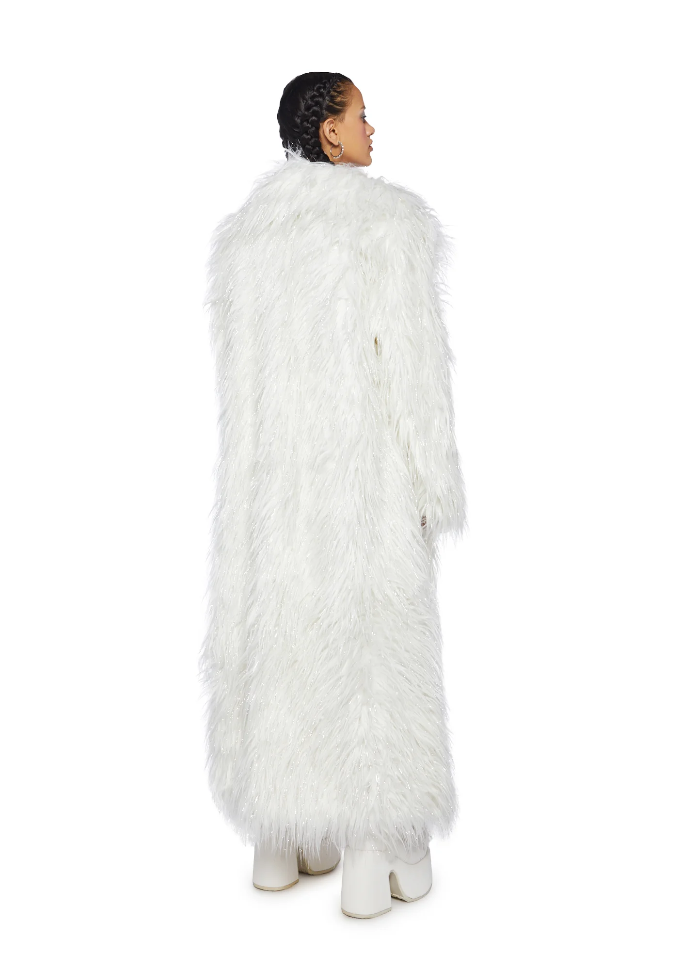 Astro Arctic Faux Fur Coat - White - Image 4