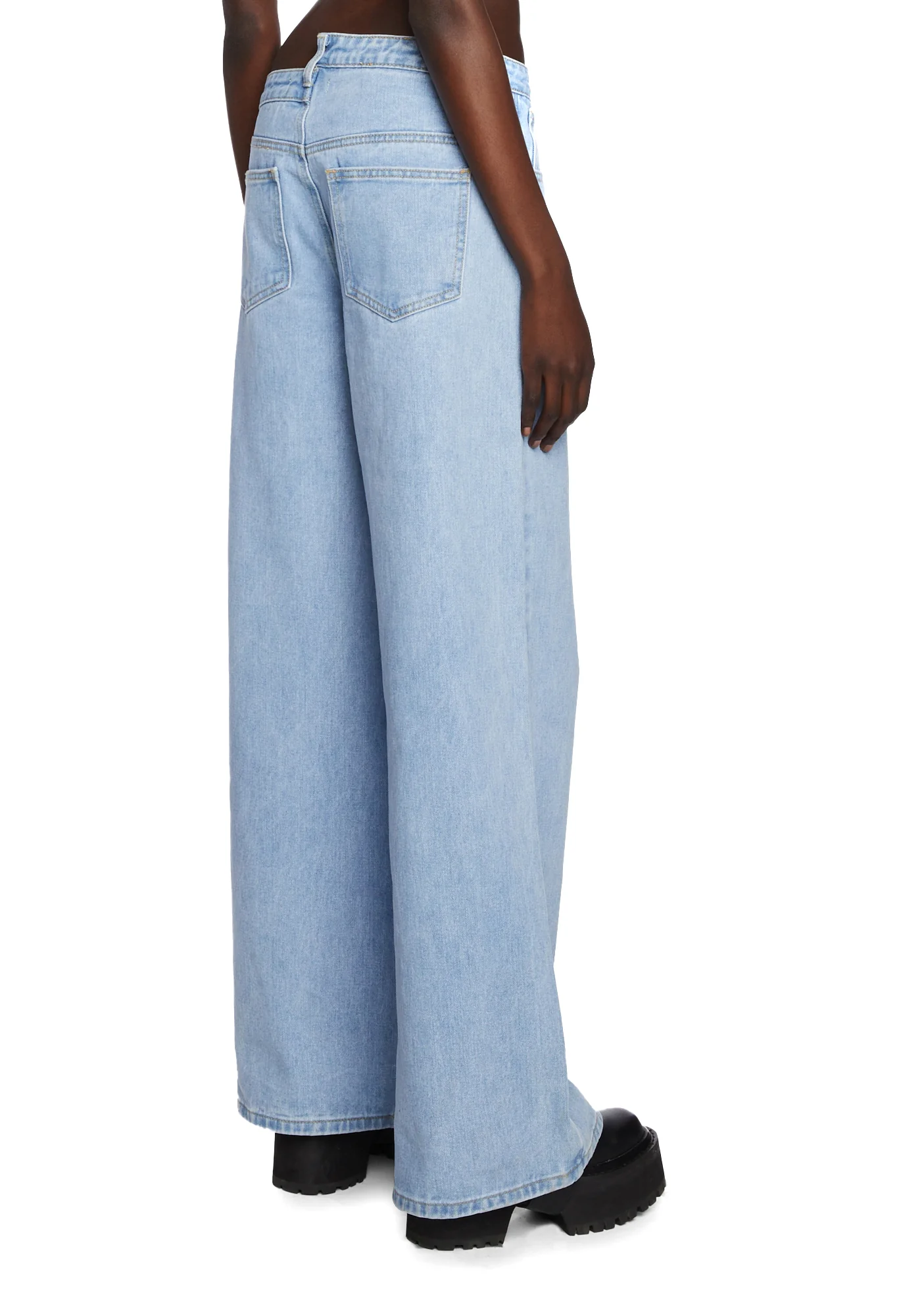 Asymmetric Baggy Jeans - Image 4