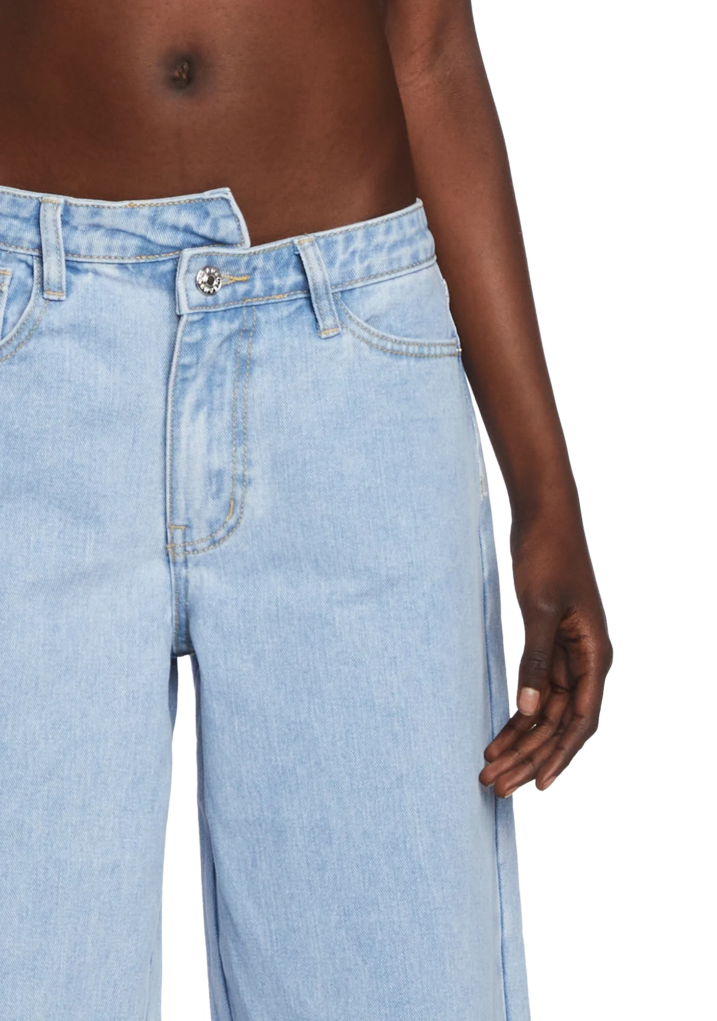 Asymmetric Baggy Jeans - Image 5