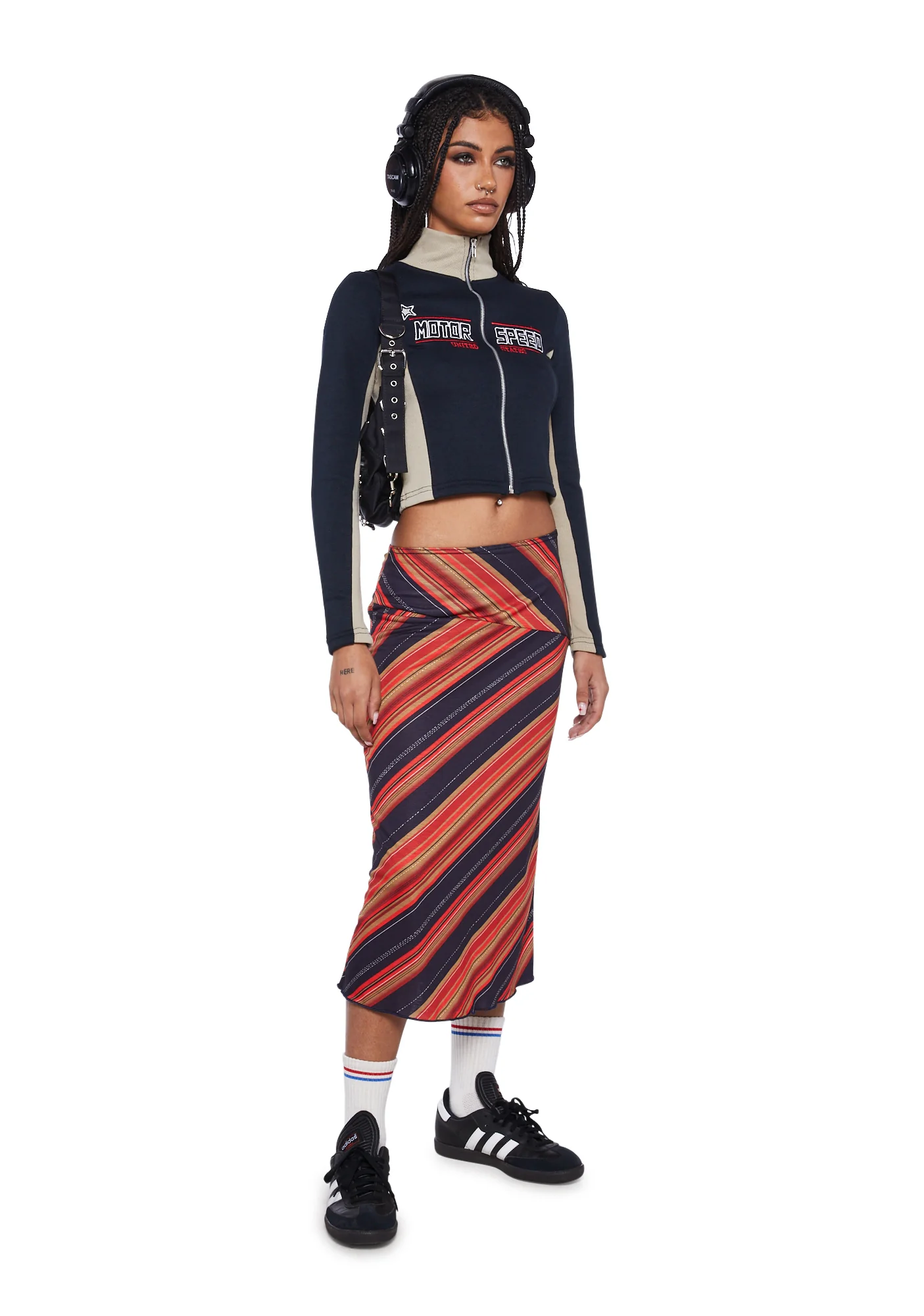Asymmetric Midi Skirt - Image 2