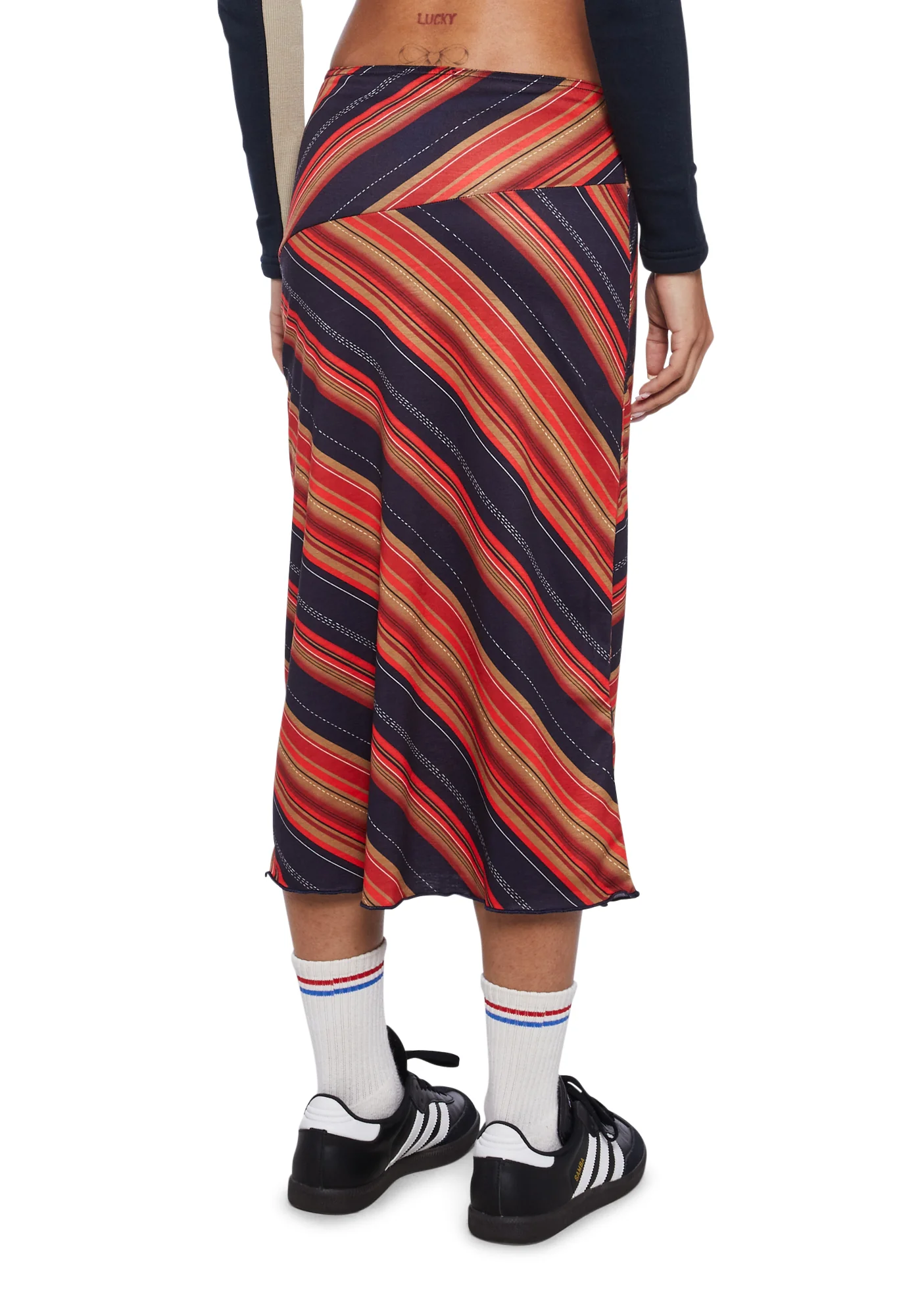 Asymmetric Midi Skirt - Image 4