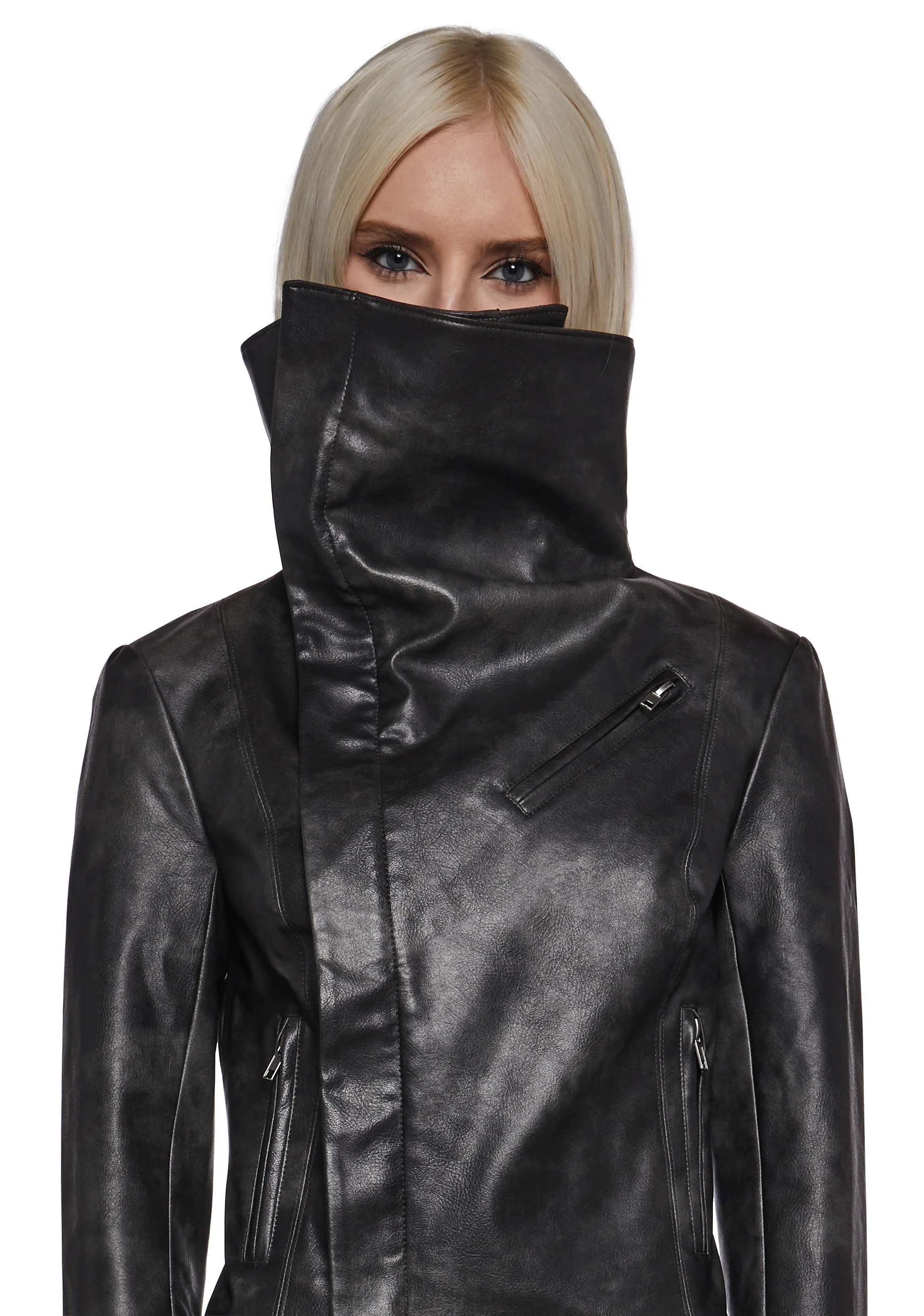 Asymmetrical Moto Jacket - Image 7