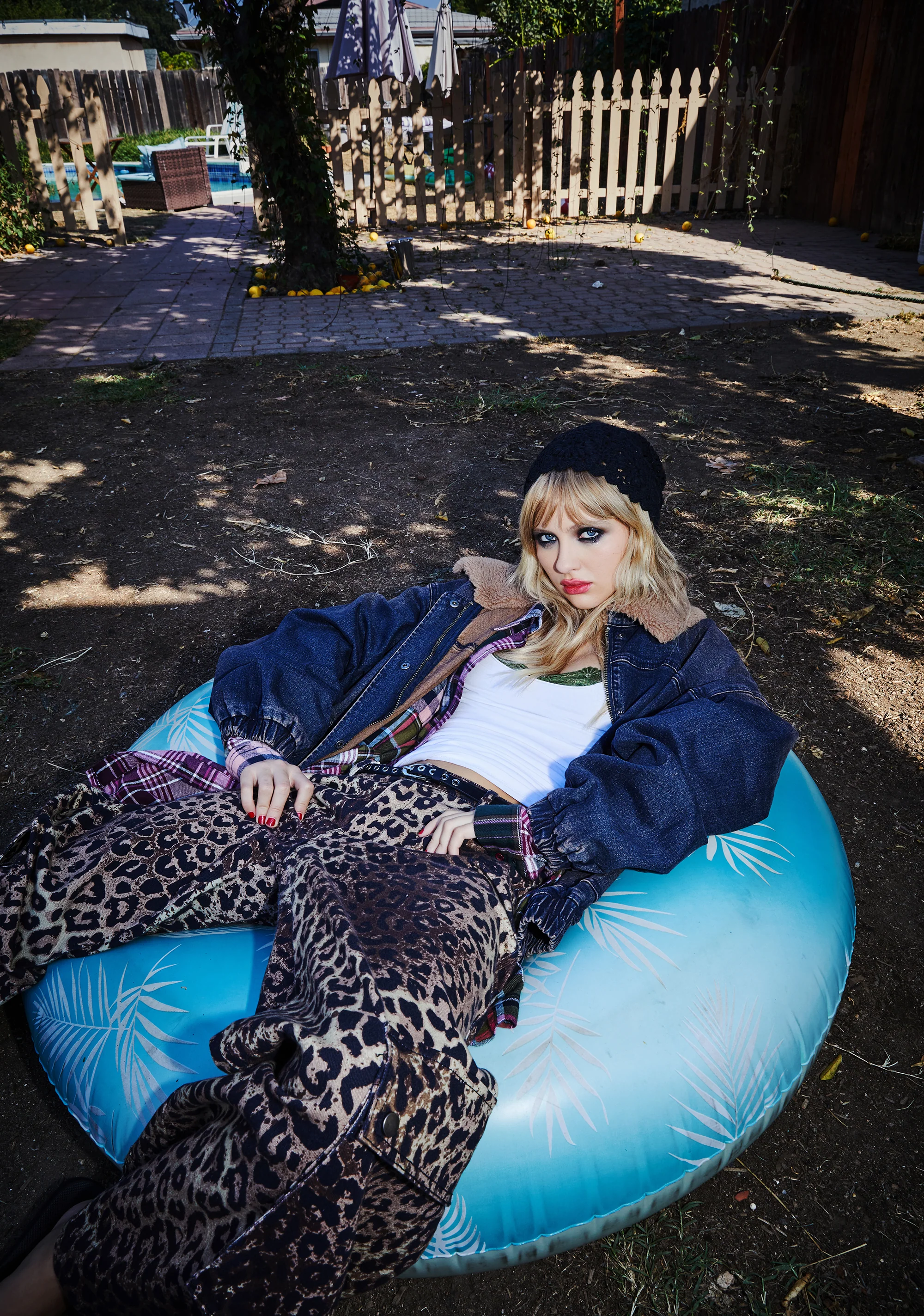 At The Diner Denim Bomber Jacket - Image 7