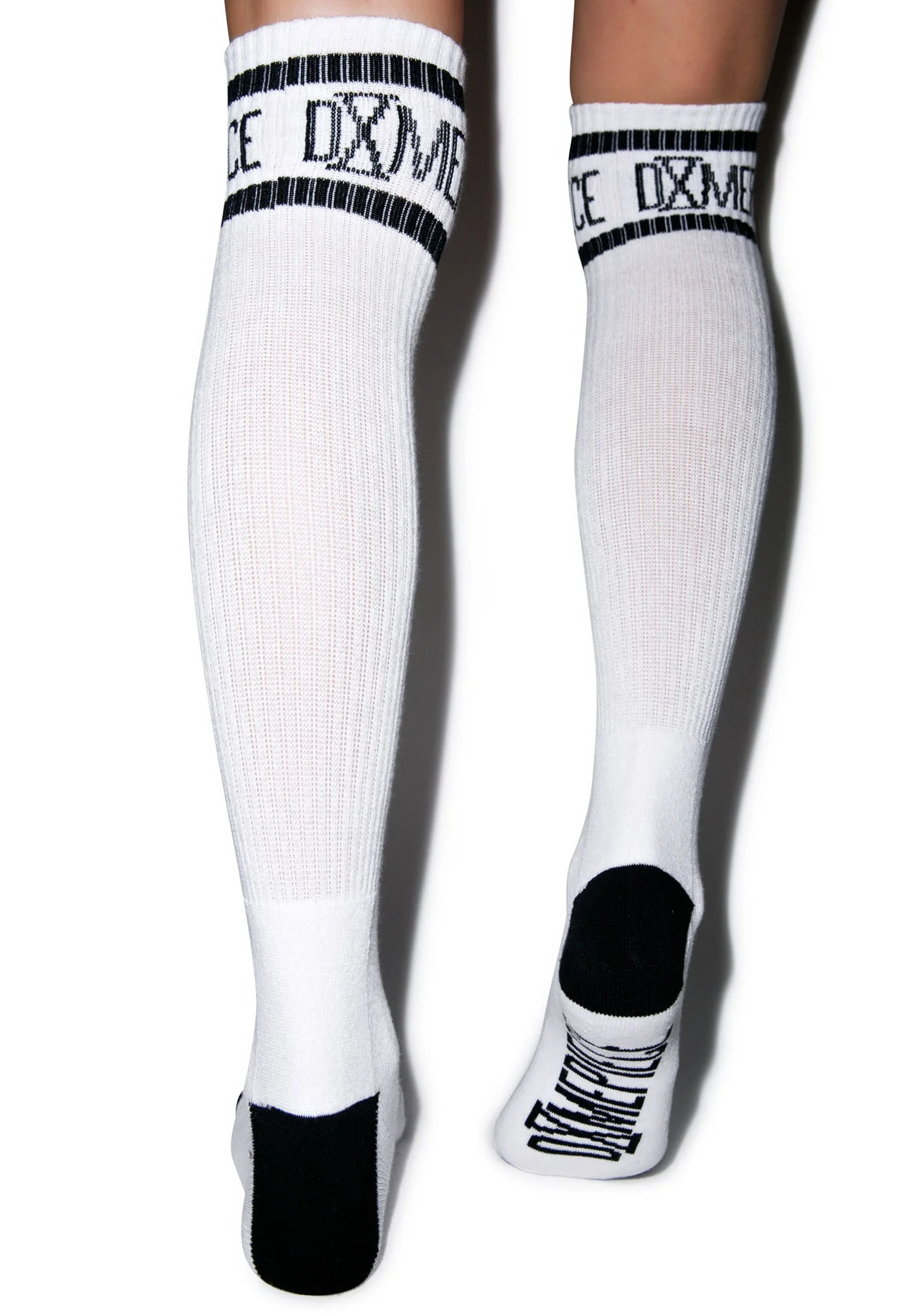 Athletic Logo Knee High Socks - White - Image 3