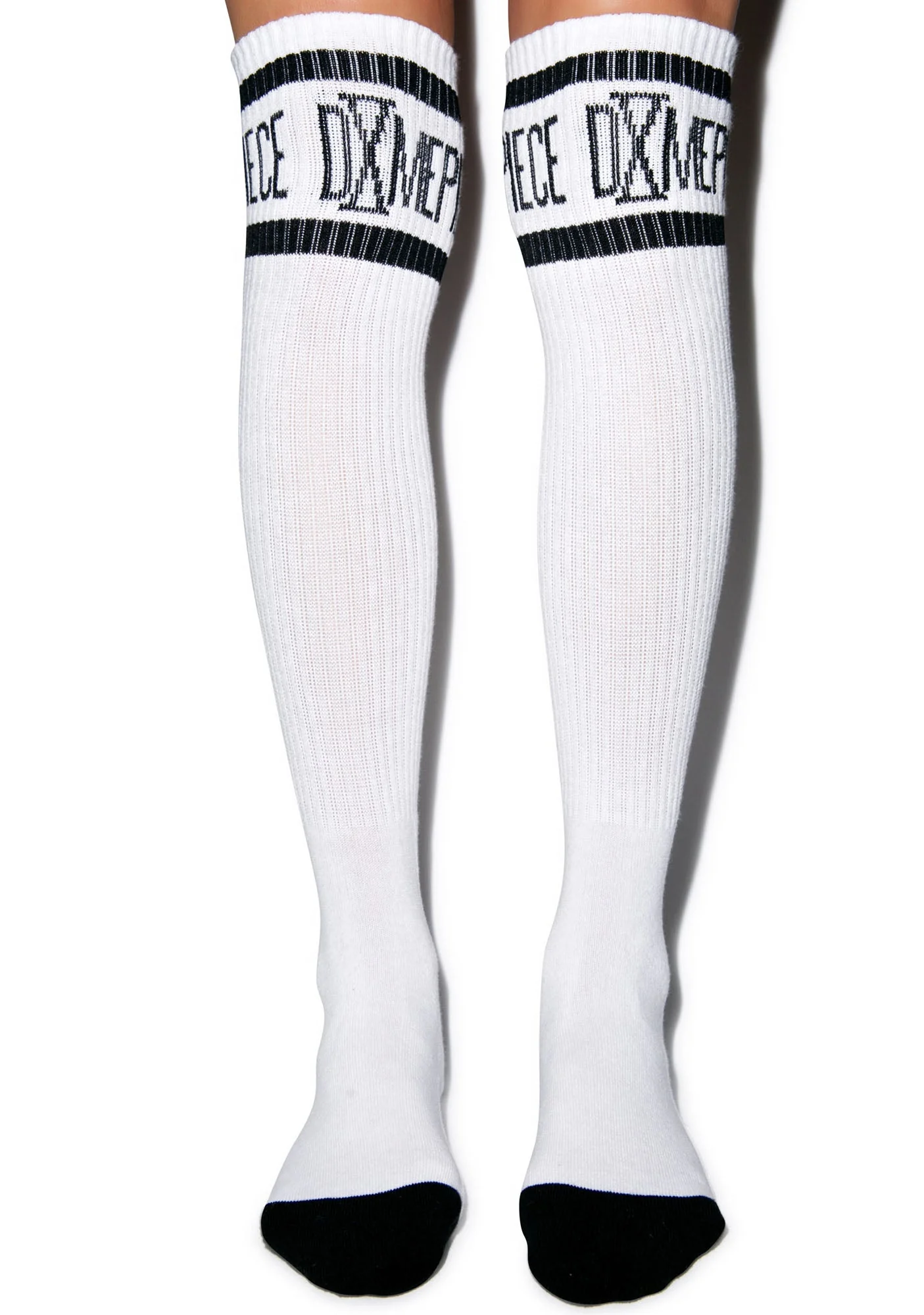 Athletic Logo Knee High Socks - White - Image 9