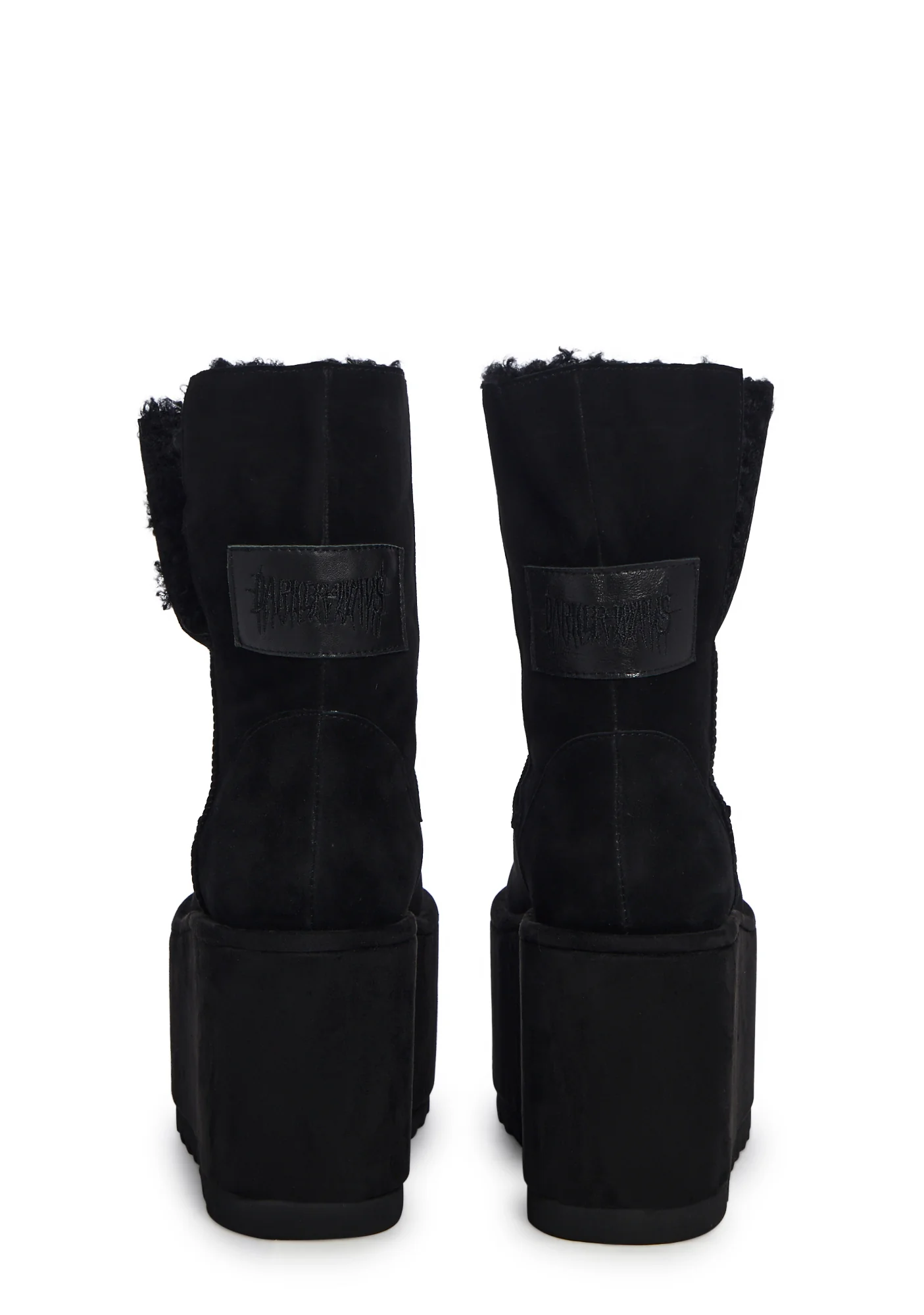 Atmosphere Fleece Lined Suede Platform Boots - Image 4