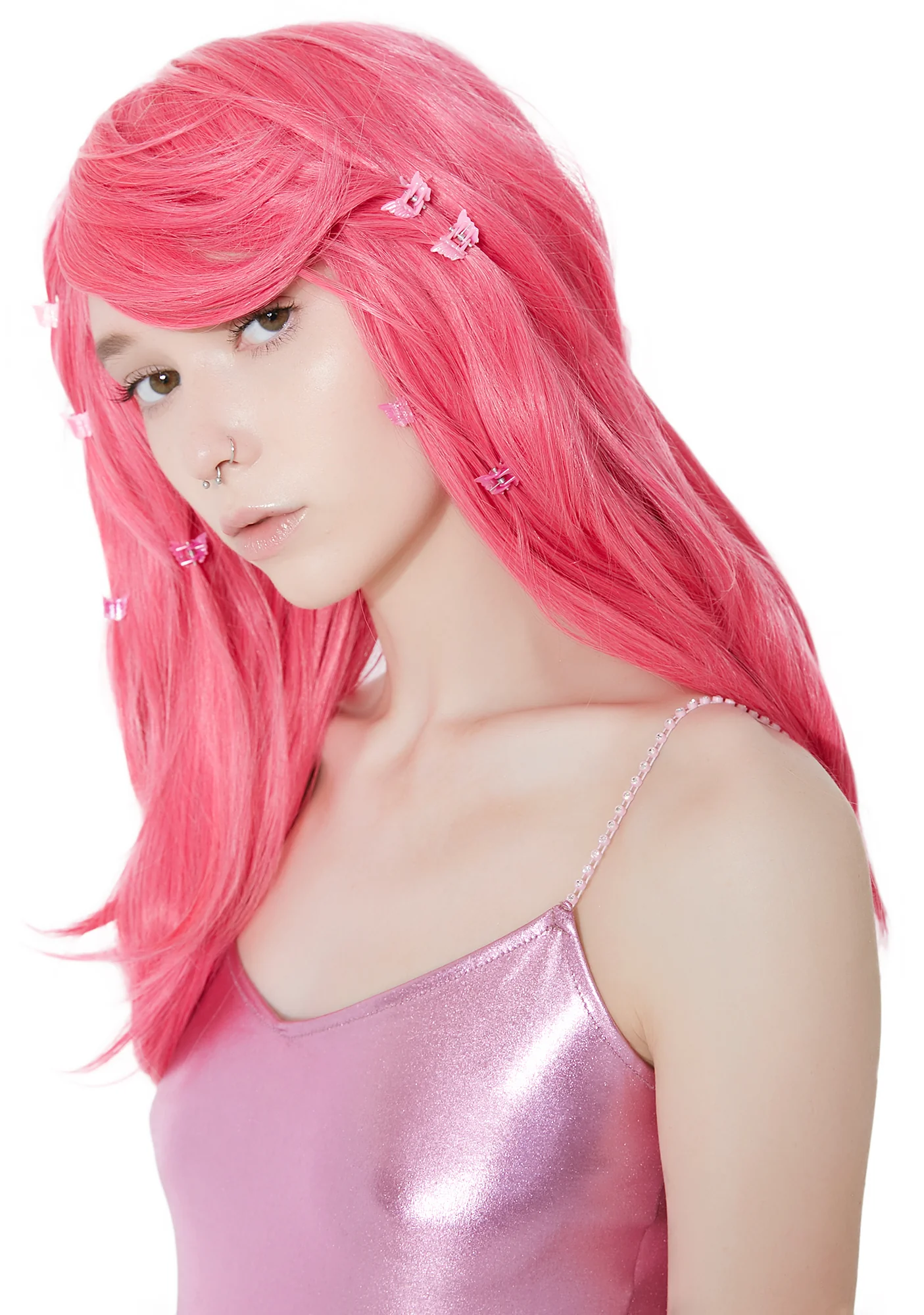 Atomic Pink Mid-Length Wig - Image 2