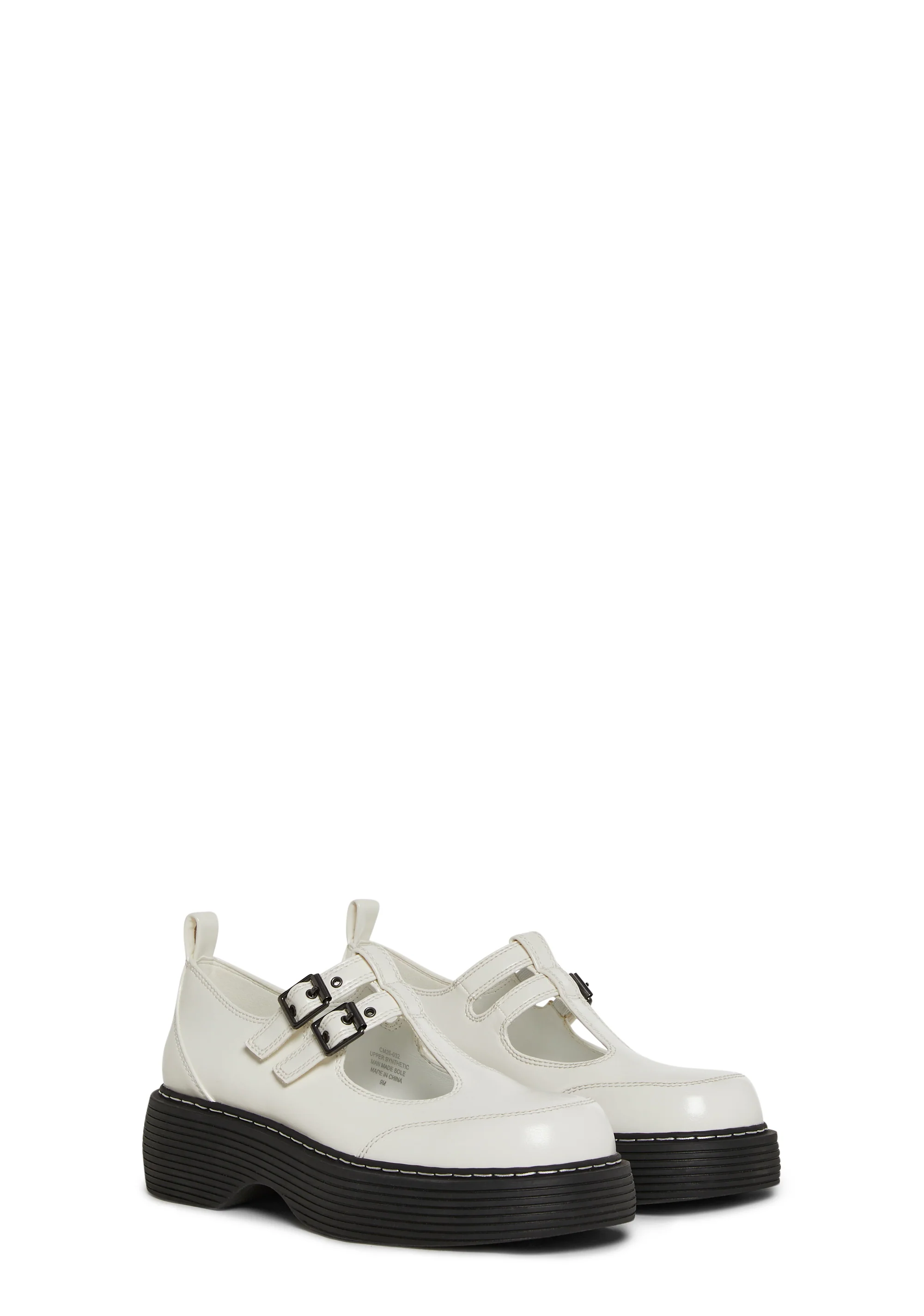 Double Strap Mary Jane - White - Image 3