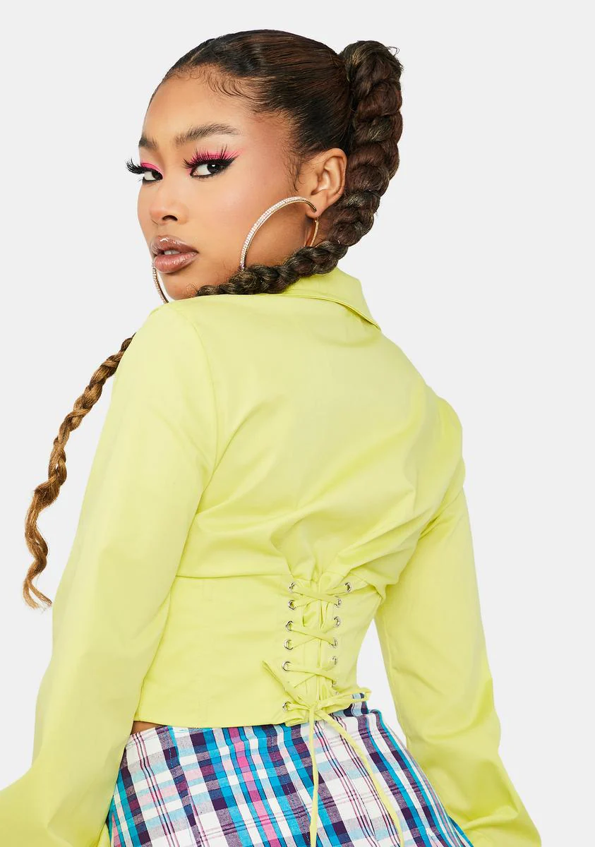 Atomic Starlet Sass Long Sleeve Corset Shirt - Image 4