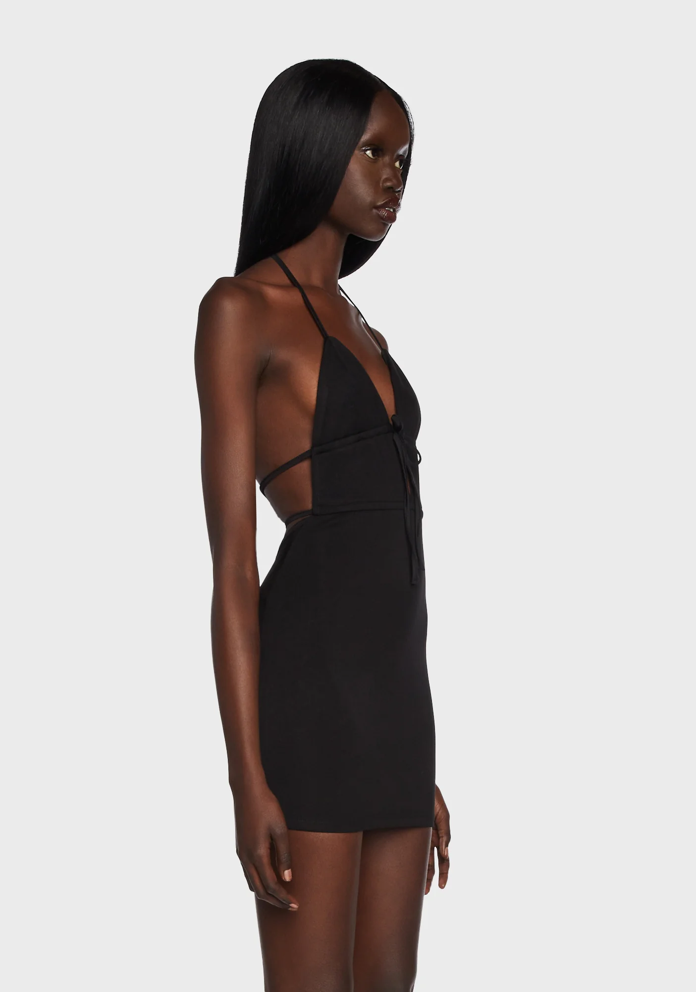 Audree Tie Open Back Mini Dress - Image 3