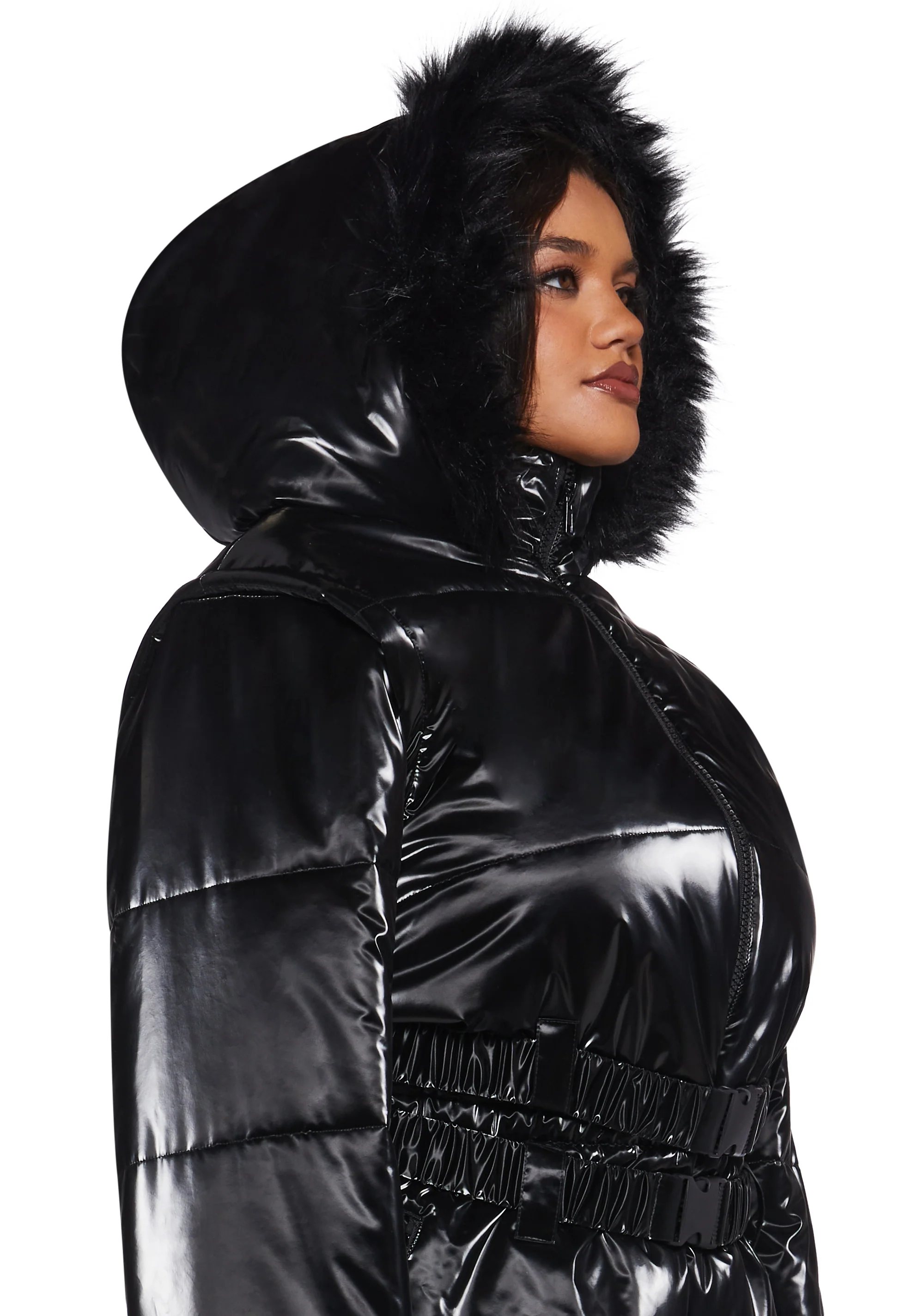 Aurora Beam Liquid Velvet Snowsuit - Black - Image 8