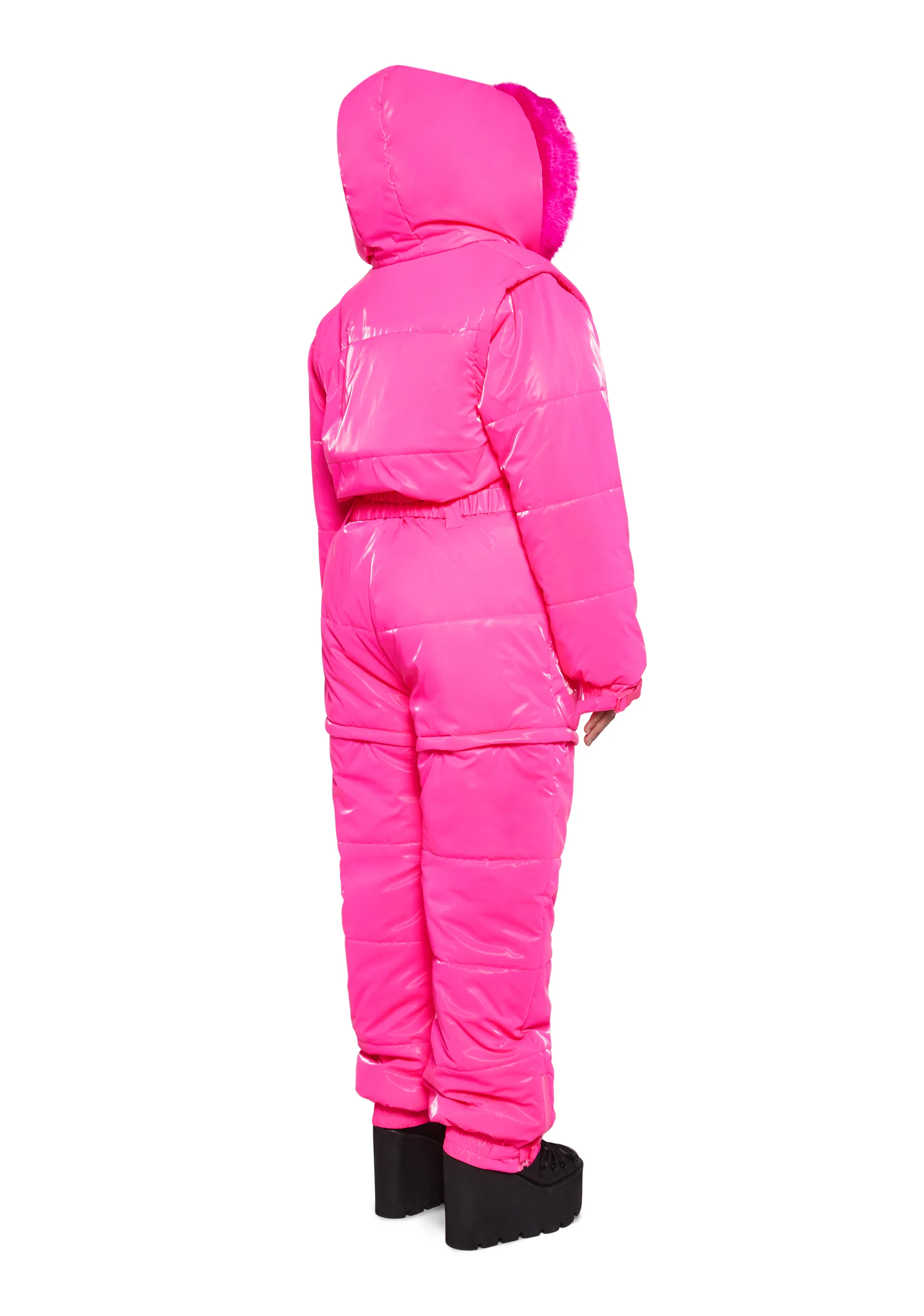 Aurora Beam Liquid Velvet Snowsuit - Pink - Image 10