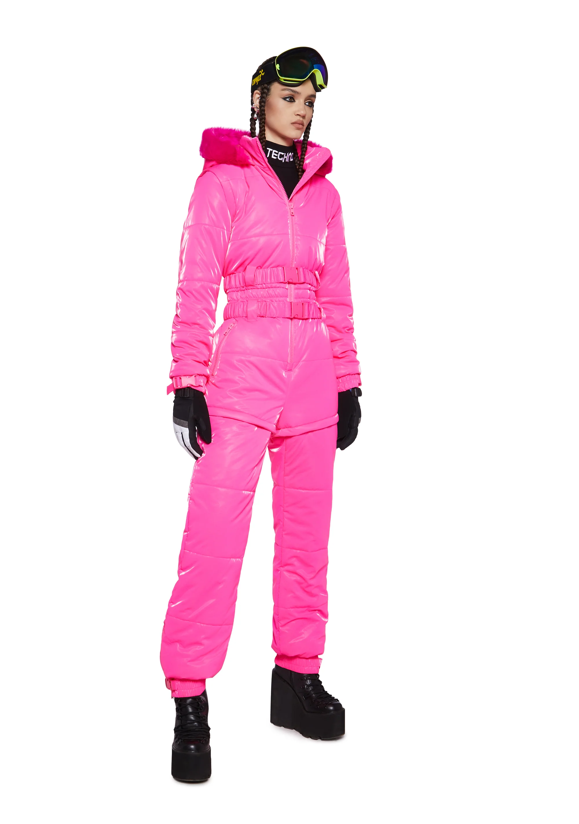 Aurora Beam Liquid Velvet Snowsuit - Pink - Image 7
