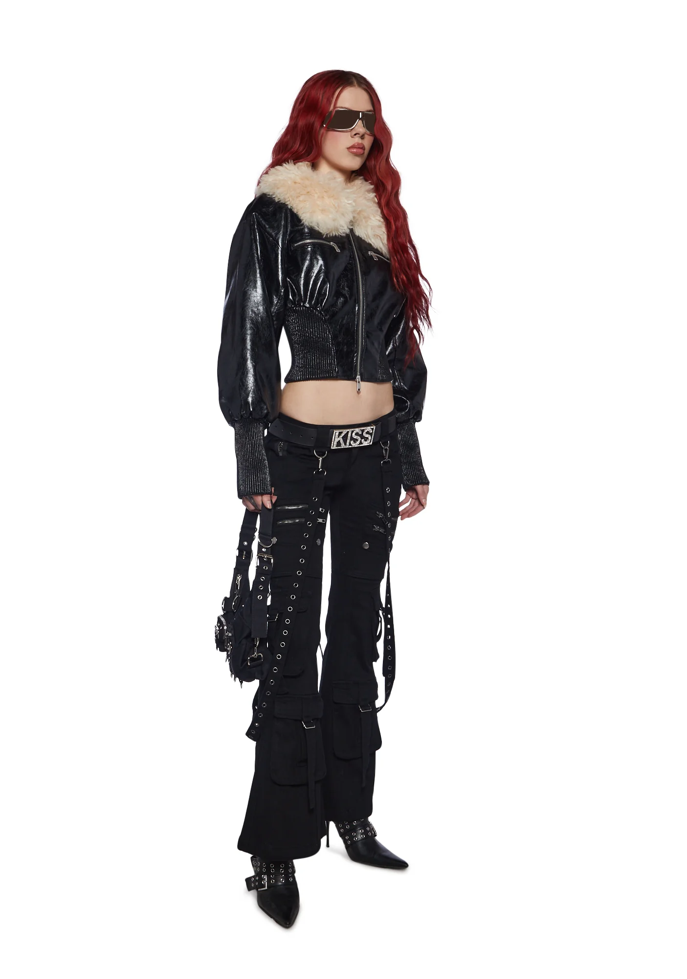 Aurora Cargo Jeans - Black - Image 2