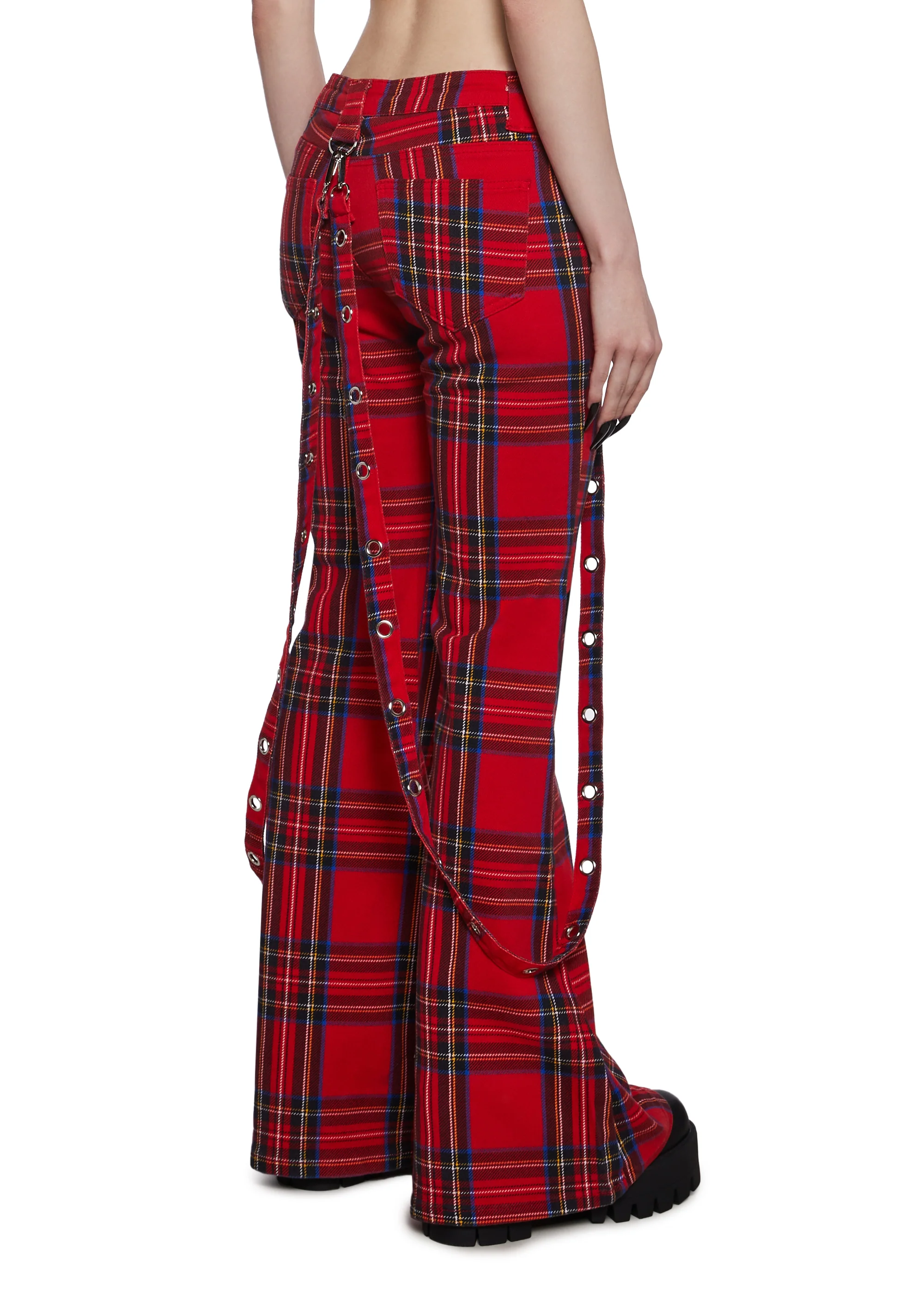 Aurora Cargo Jeans - Plaid - Image 4