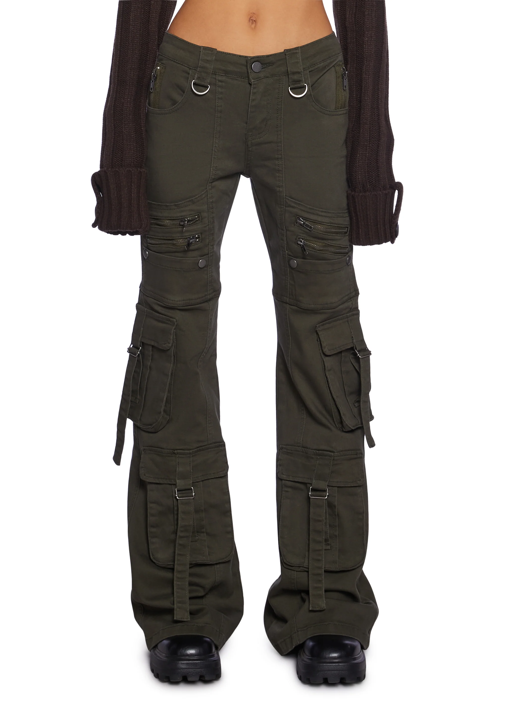 Aurora Cargo Jeans - Twill Green - Image 6