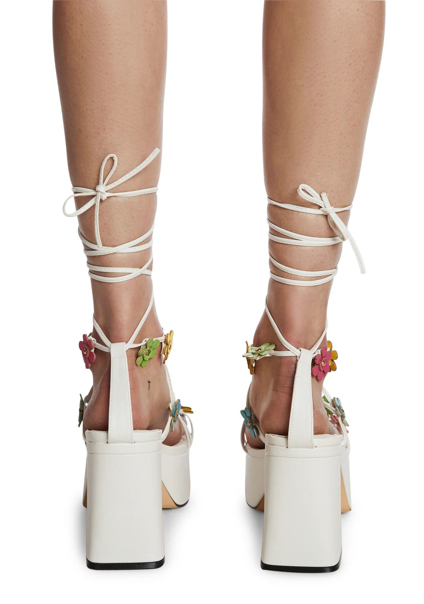 Avril Flower Platform Heels - Image 4