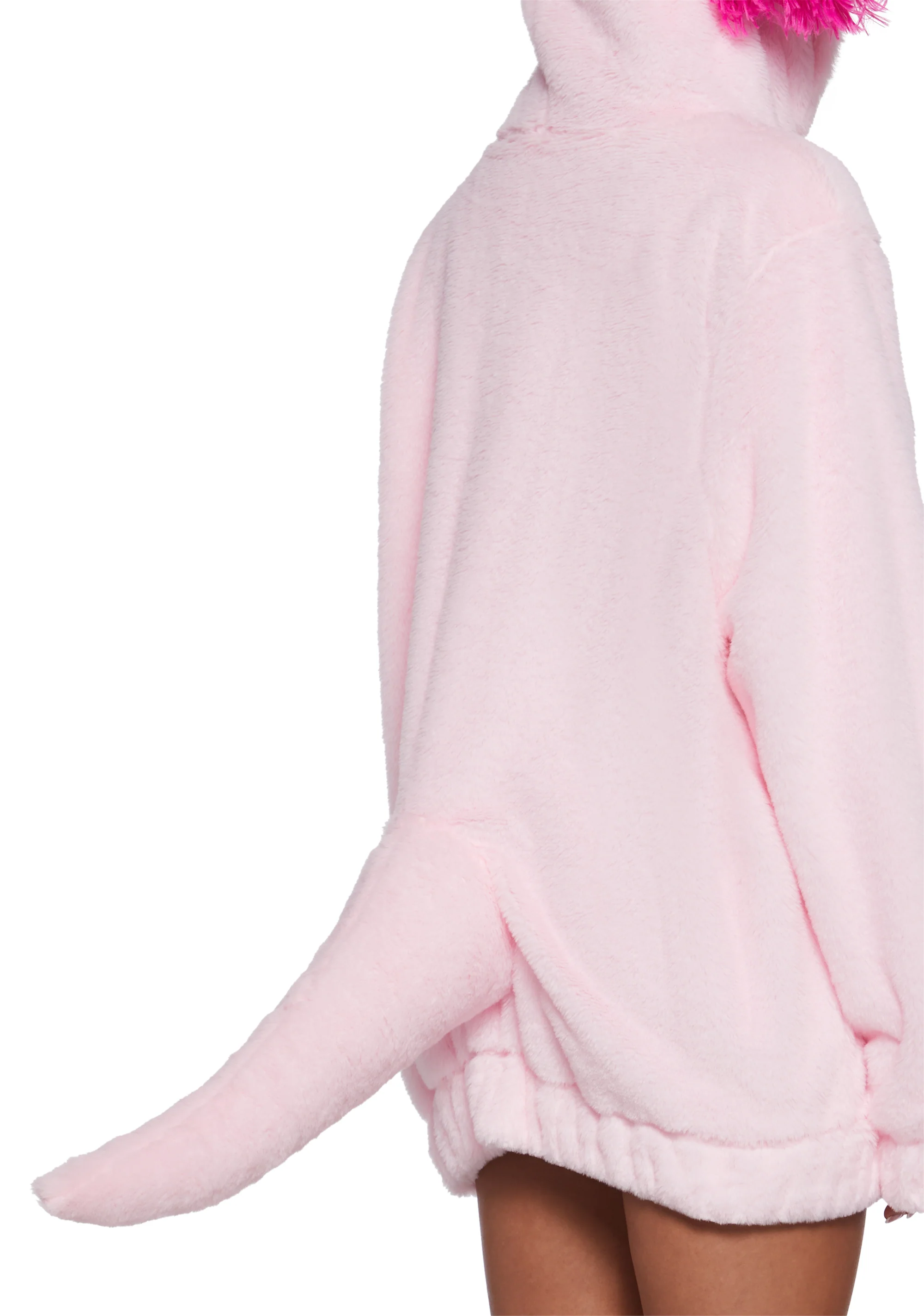 Axolotl Faux Fur Hoodie - Image 6