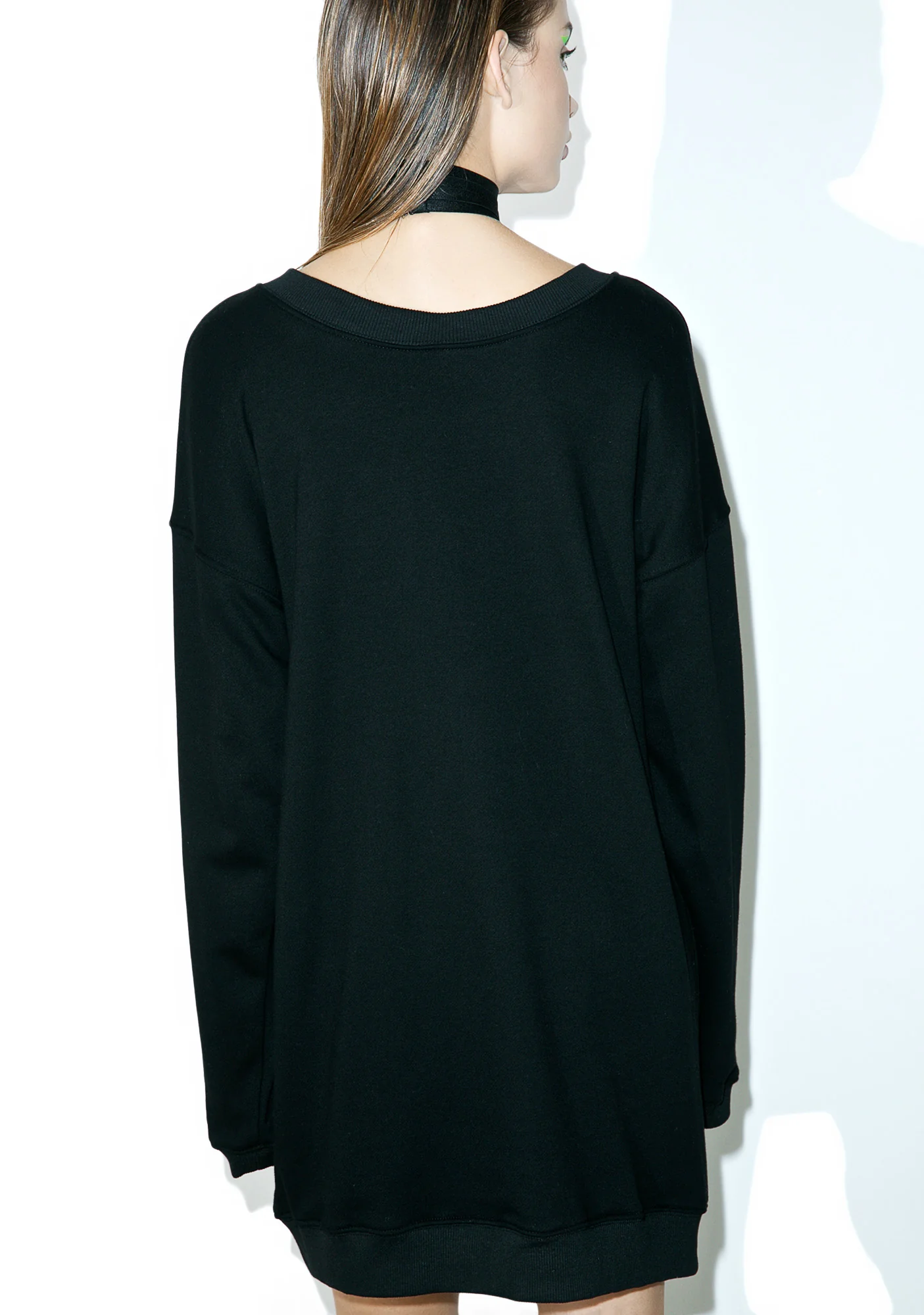 Azalea Lace-Up Sweater Dress - Image 4