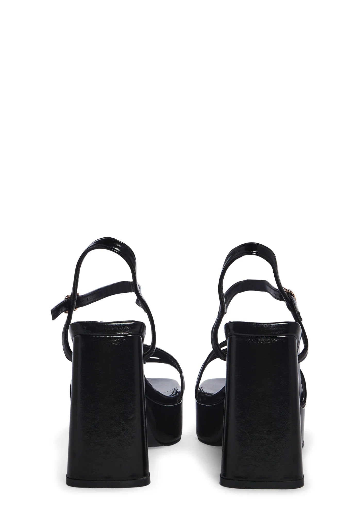 Baby It's You Platform Sandals- Black - Image 4