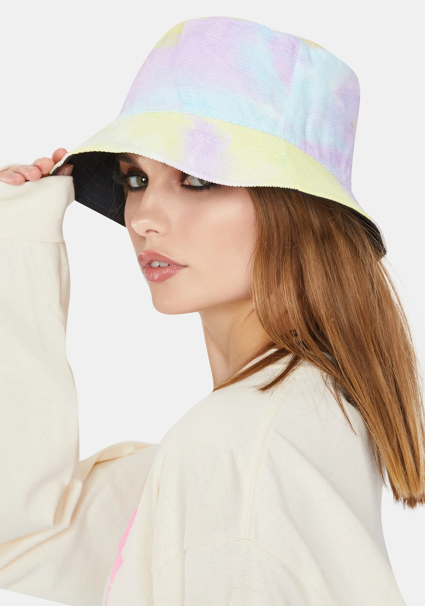 Back In The Groove Reversible Tie Dye Bucket Hat - Image 3