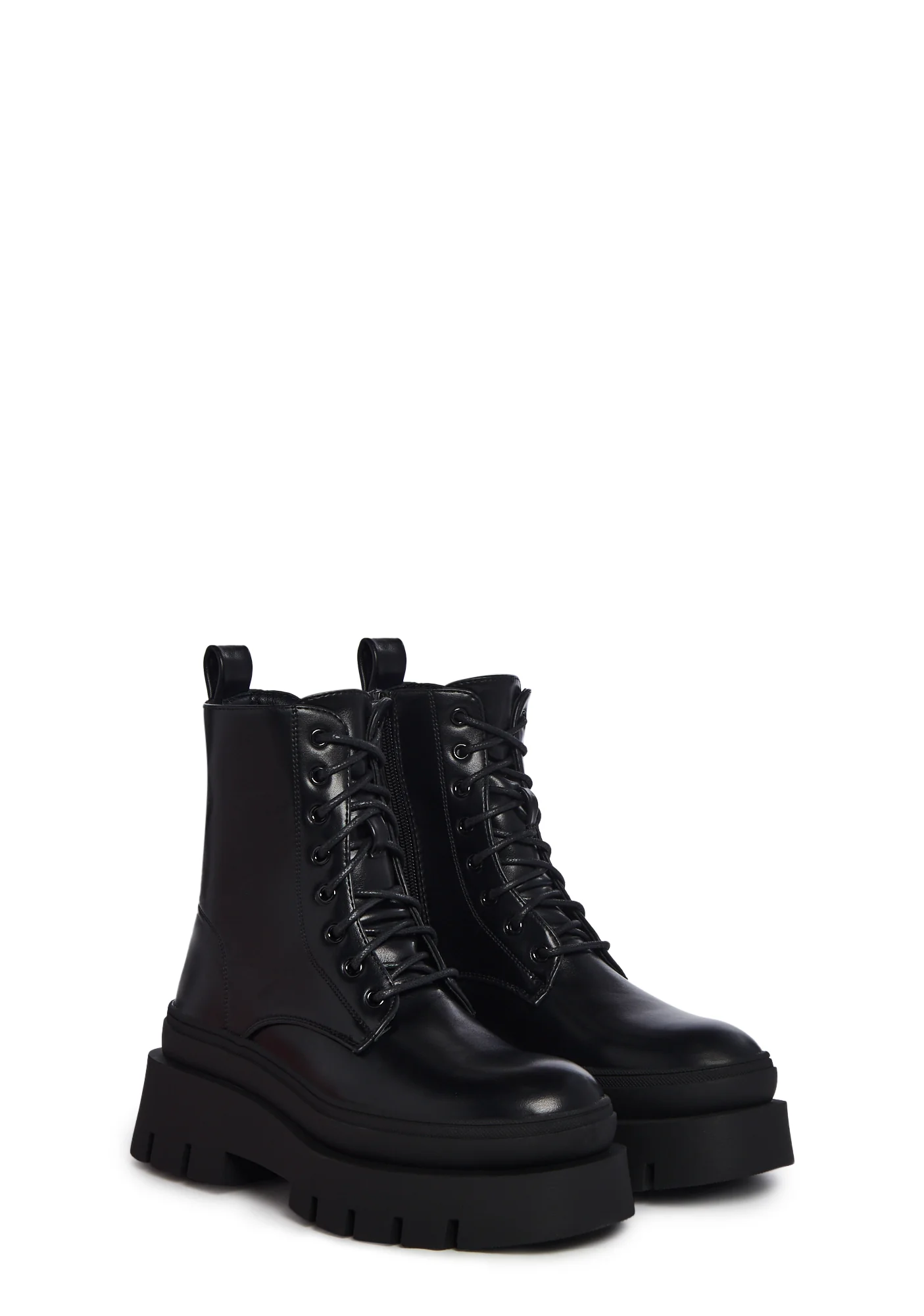 Back N’ Forth Combat Boots- Black - Image 3