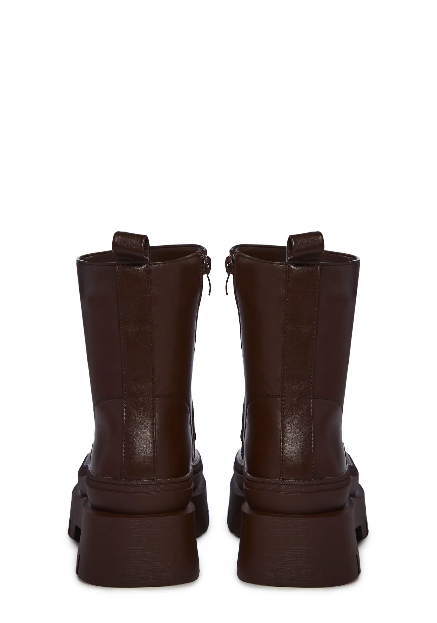 Back N’ Forth Combat Boots- Brown - Image 4