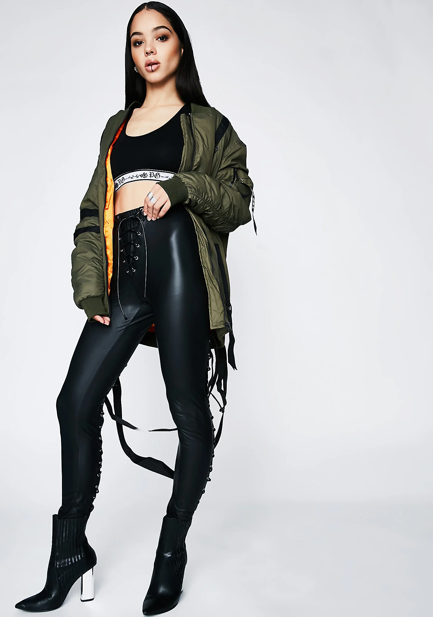 Back Off Lace-Up Leggings - Image 7