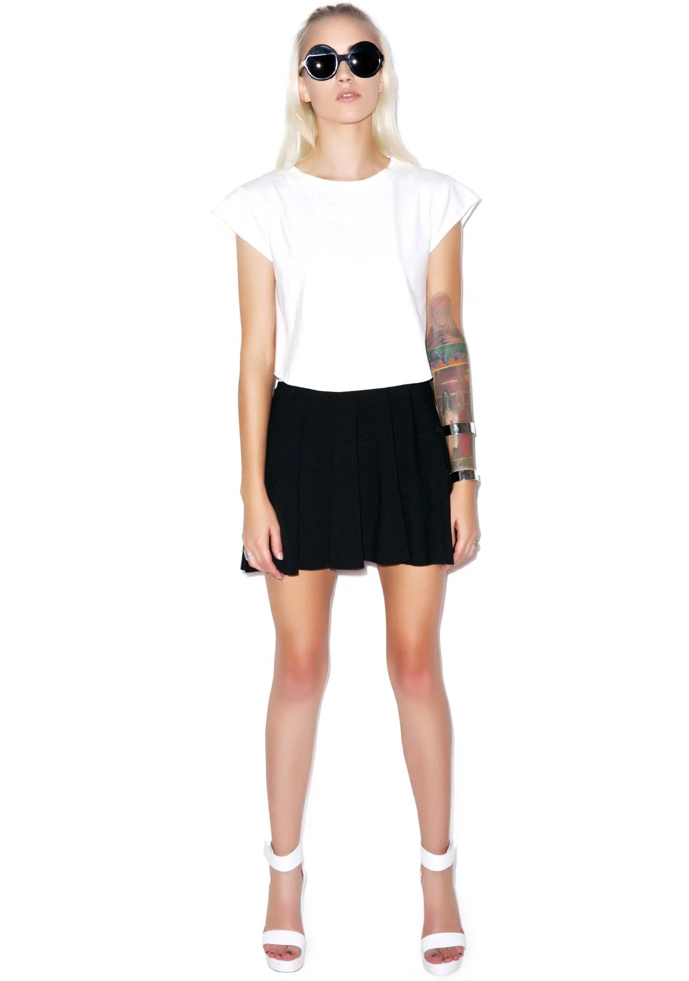 Back To Ba-sikks Crop Tee - White - Image 5