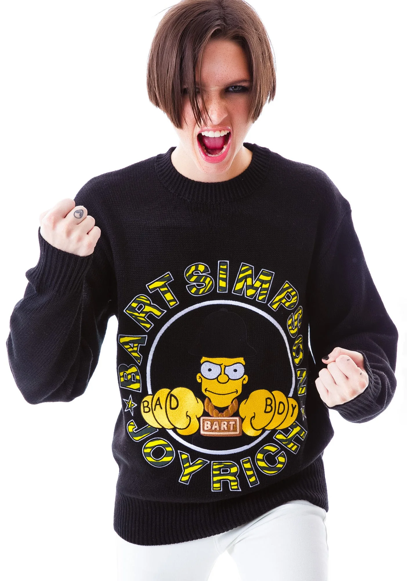 Bad Boy Bart Knit Crew - Off White - Image 7