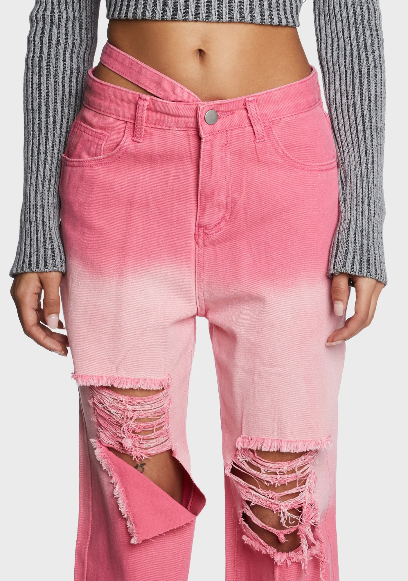 Bad Habits Distressed Jeans - Image 2